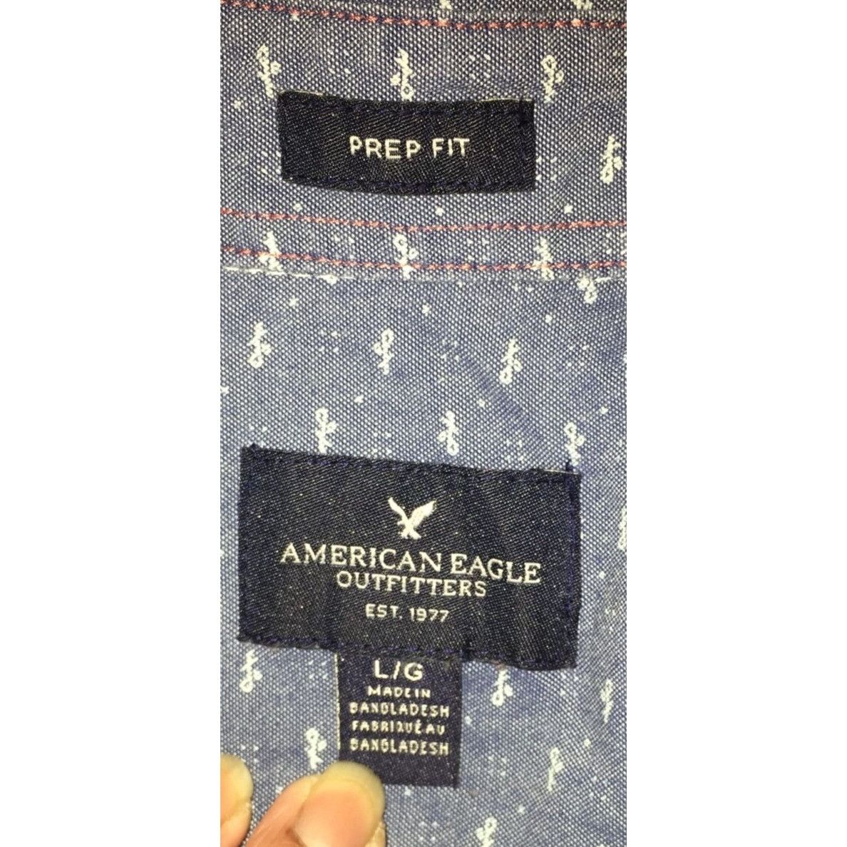 American Eagle Outfitters American Eagle Size Large Prep Fit Button Down Collared Long Size US L / EU 52-54 / 3 - 2 Thumbnail