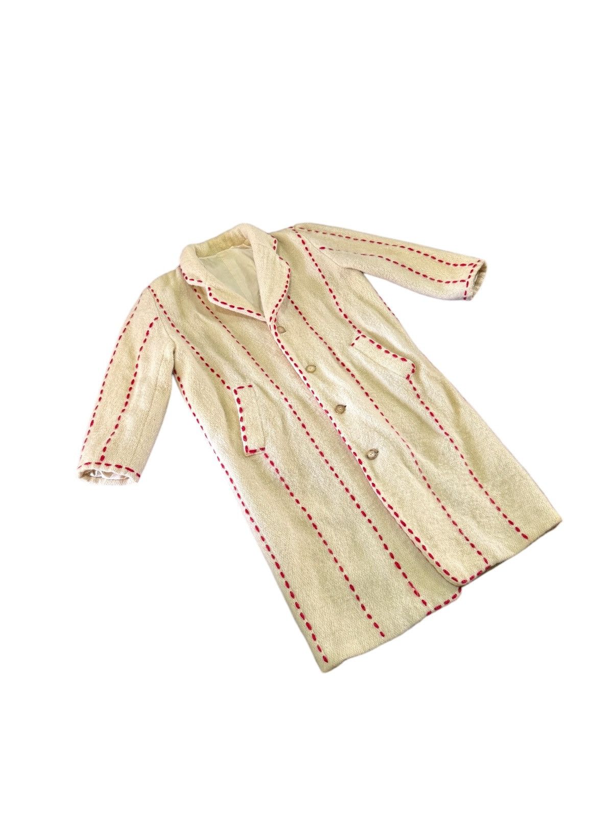 Issey Miyake RARE VINTAGE I.S ISSEY MIYAKE WOOL SHASHIKO LONG JACKET Size US XL / EU 56 / 4 - 3 Thumbnail