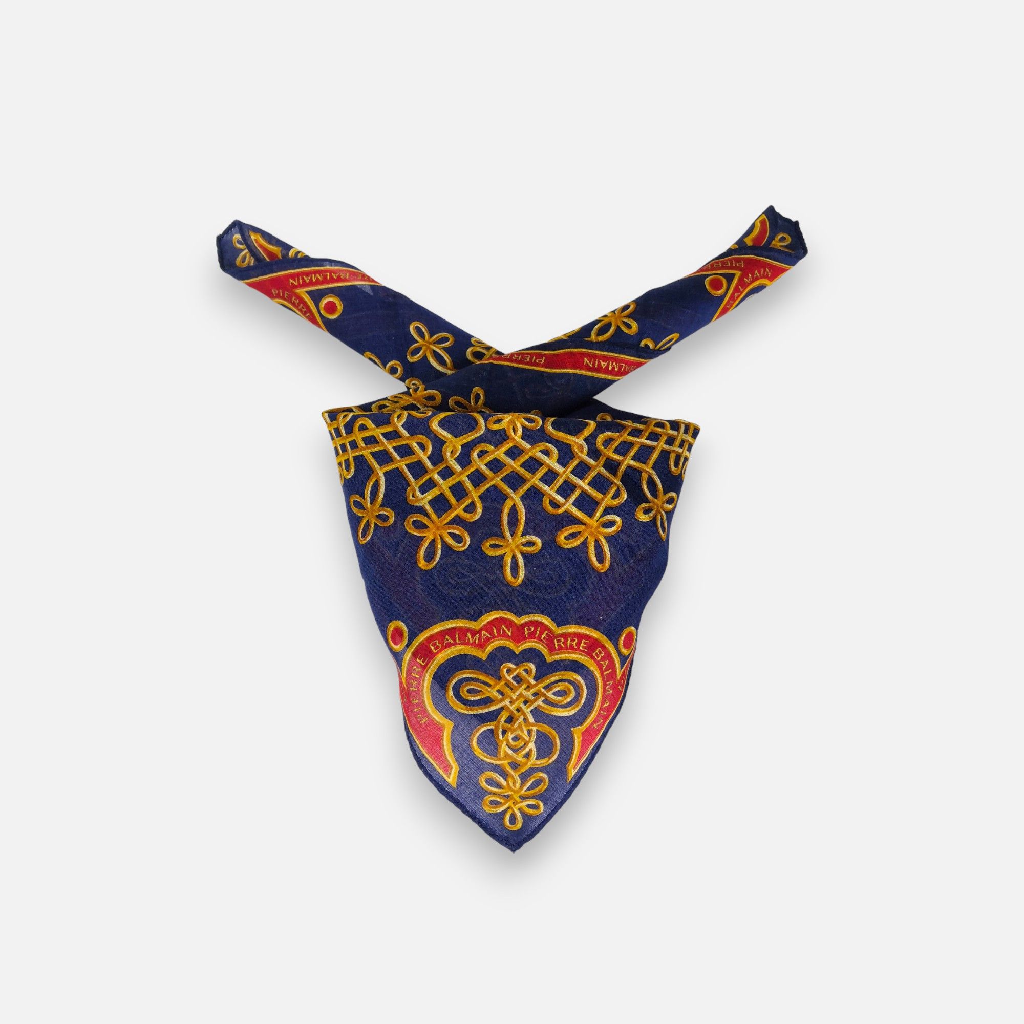 Japanese Brand Vintage Pierre Balmain Handkerchief Pocket Square Bandana Size ONE SIZE - 1 Thumbnail