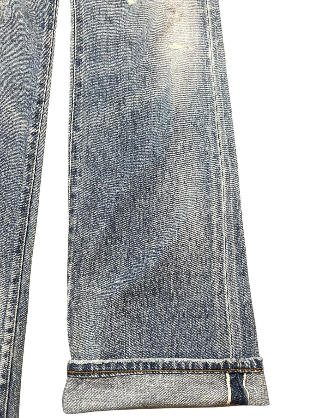 Japanese Brand Vintage Stunning Lure Selvedge Faded Whiskers Denim Size US 29 - 5 Thumbnail