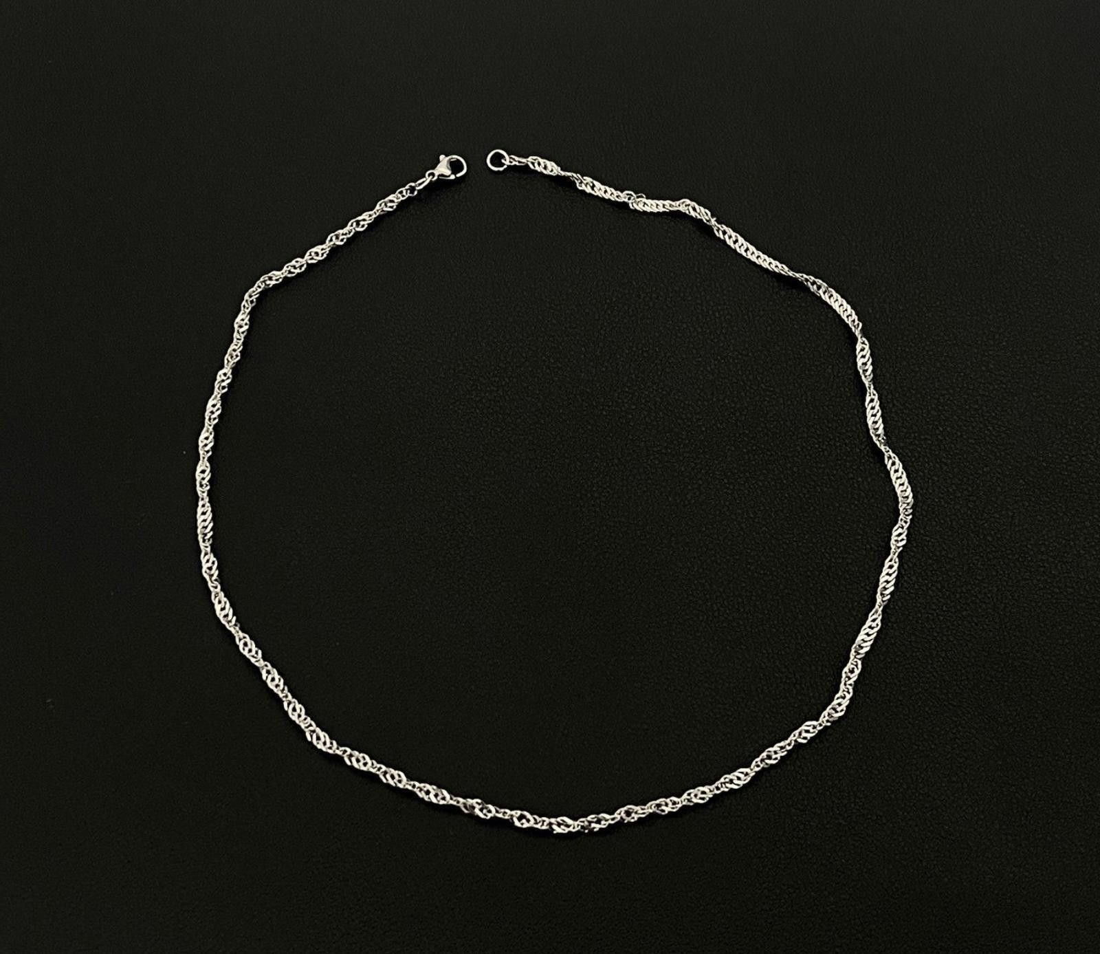 Vintage Silver Twisted Chain Necklace Size ONE SIZE - 5 Thumbnail