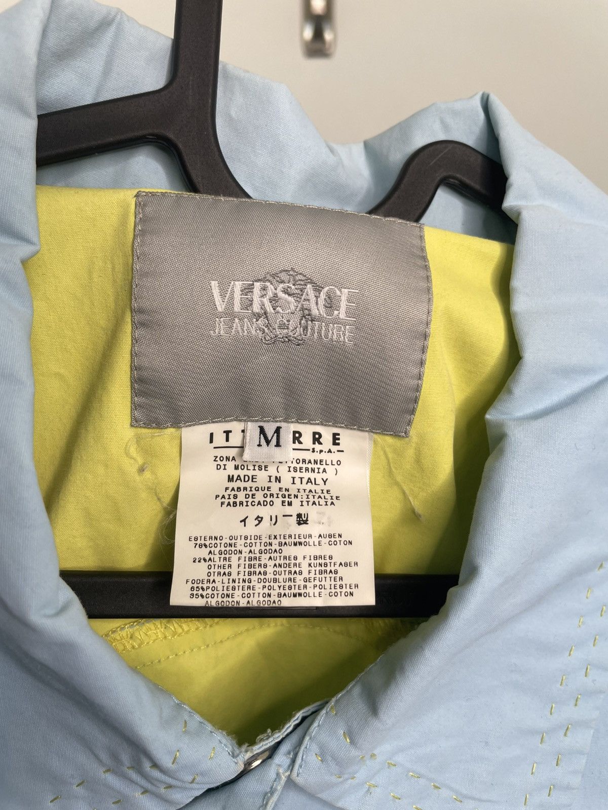 Versace Jeans Couture Versace Jeans Couture Jacket Light Blue Size Medium Size M / US 6-8 / IT 42-44 - 5 Thumbnail