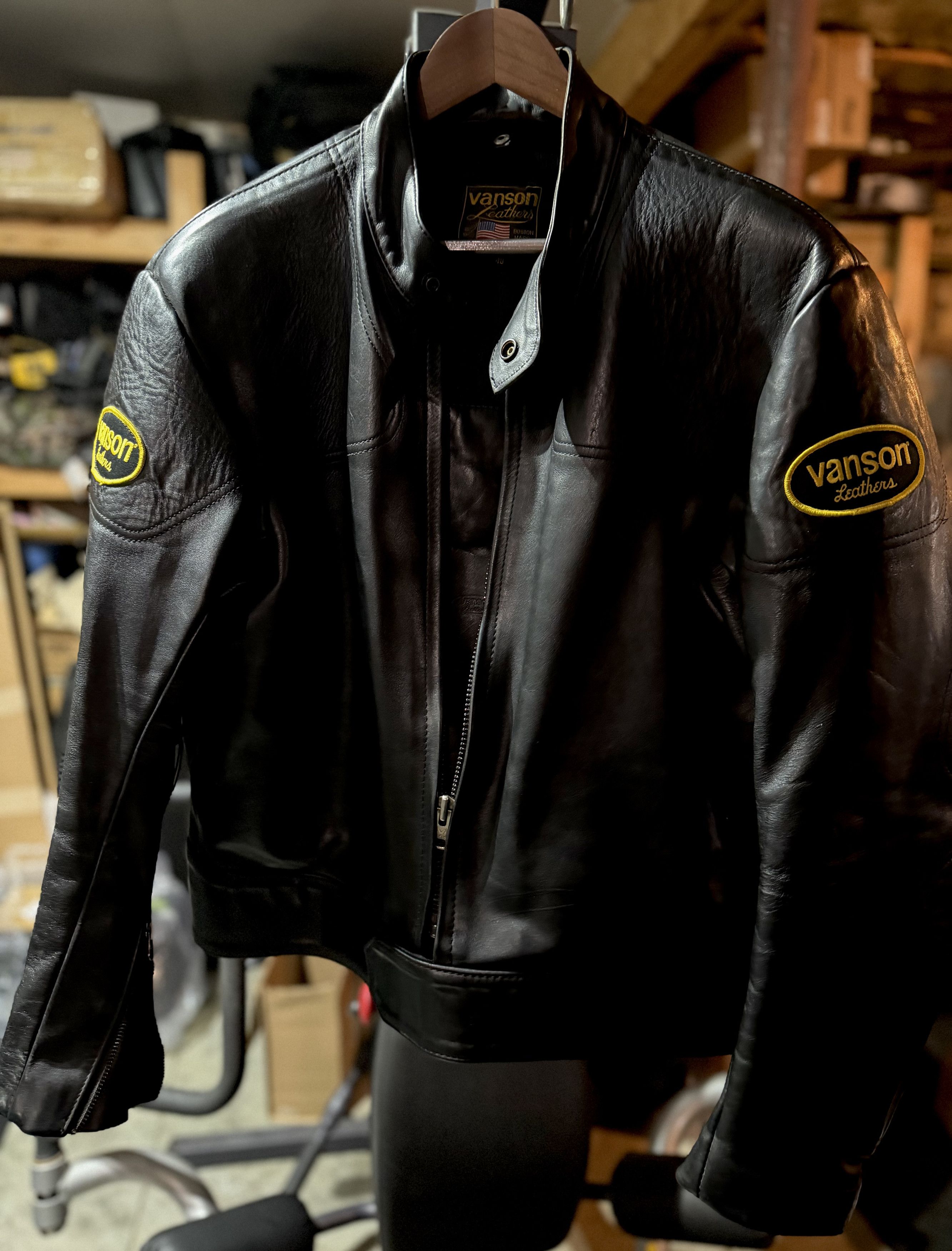 Vanson Leathers Vintage Vanson Manx SZ 48 Excellent!! Size US XL / EU 56 / 4 - 1 Thumbnail
