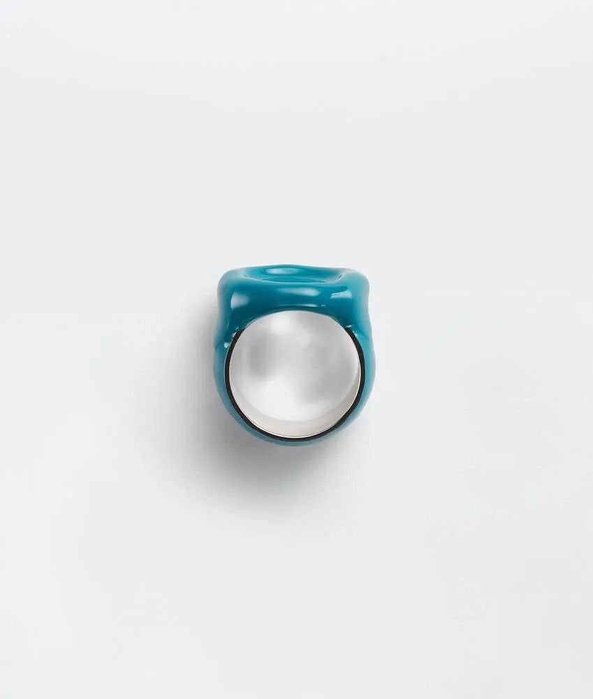 Bottega Veneta o1n1vont0425 Size: 19 / Seal Ring in Blue Size ONE SIZE - 1 Thumbnail