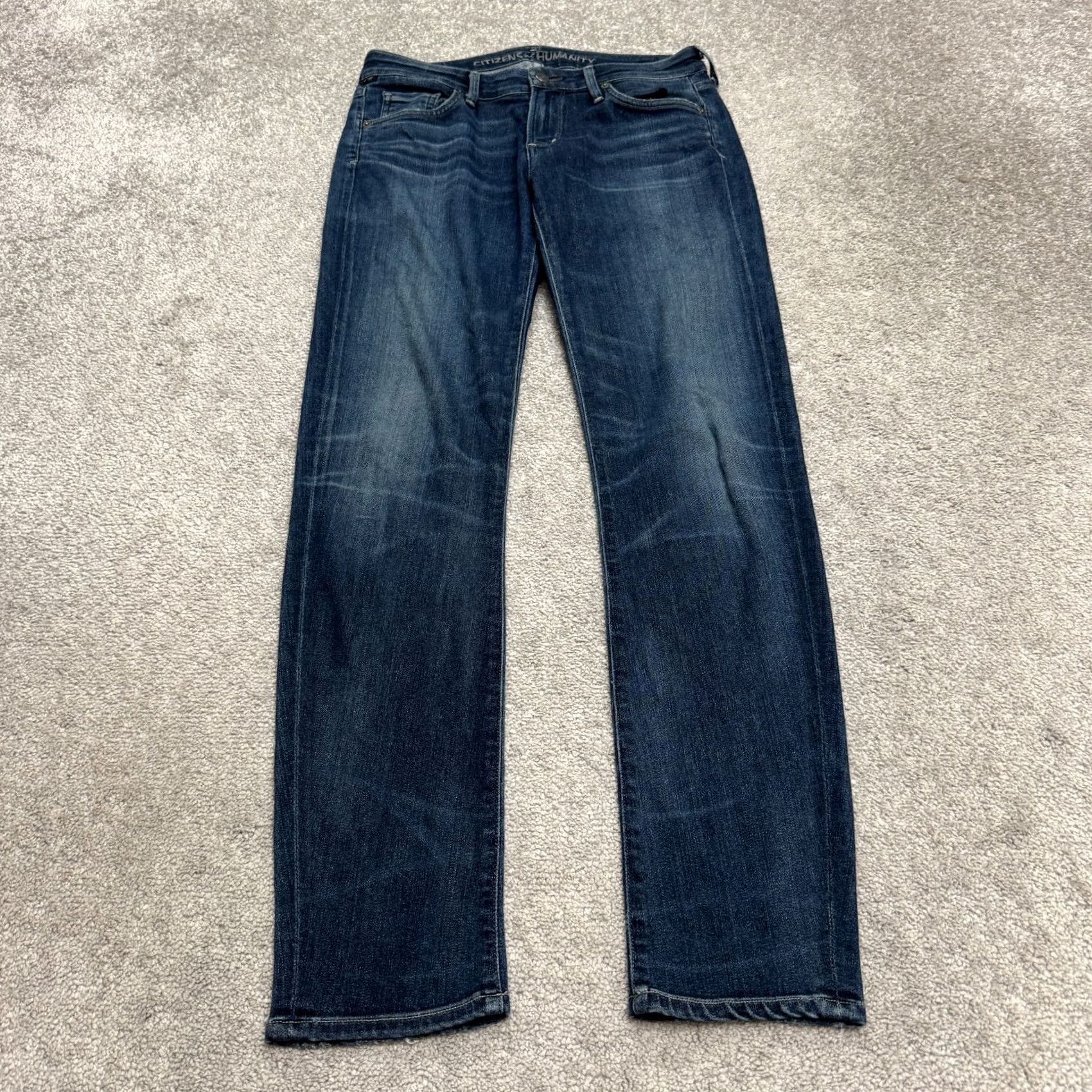 Citizens Of Humanity Citizens of Humanity Arielle Mid Rise Skinny Jeans Women 26 Blue Dark Wash Denim Slim Straight 5-Pocket City Streetwear Mens Womens Size 30" / US 8 / IT 44 - 2 Thumbnail