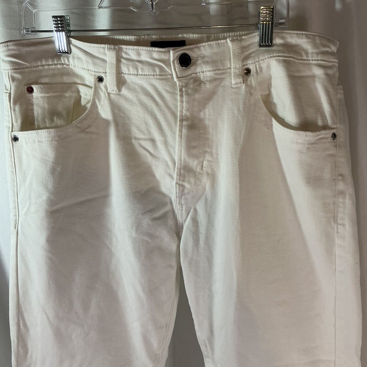 Karl Lagerfeld Karl Lagerfeld Paris Jeans Mens 36 White Slim Straight Size US 36 / EU 52 - 2 Thumbnail