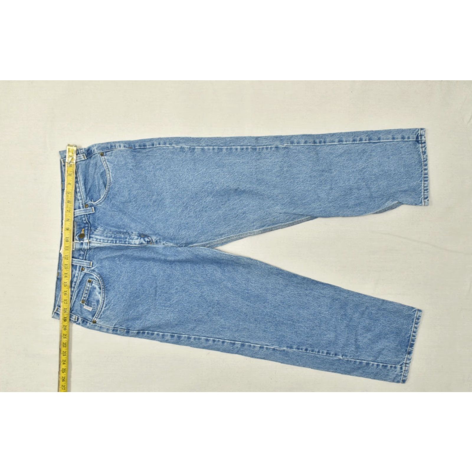 Carhartt Carhartt Jeans B460 LVB Relaxed Fit Men’s Denim 40x30 Light Wash Blue Cotton Zip 5-Pocket Logo Straight Mens Jeans Size US 40 / EU 56 - 3 Thumbnail
