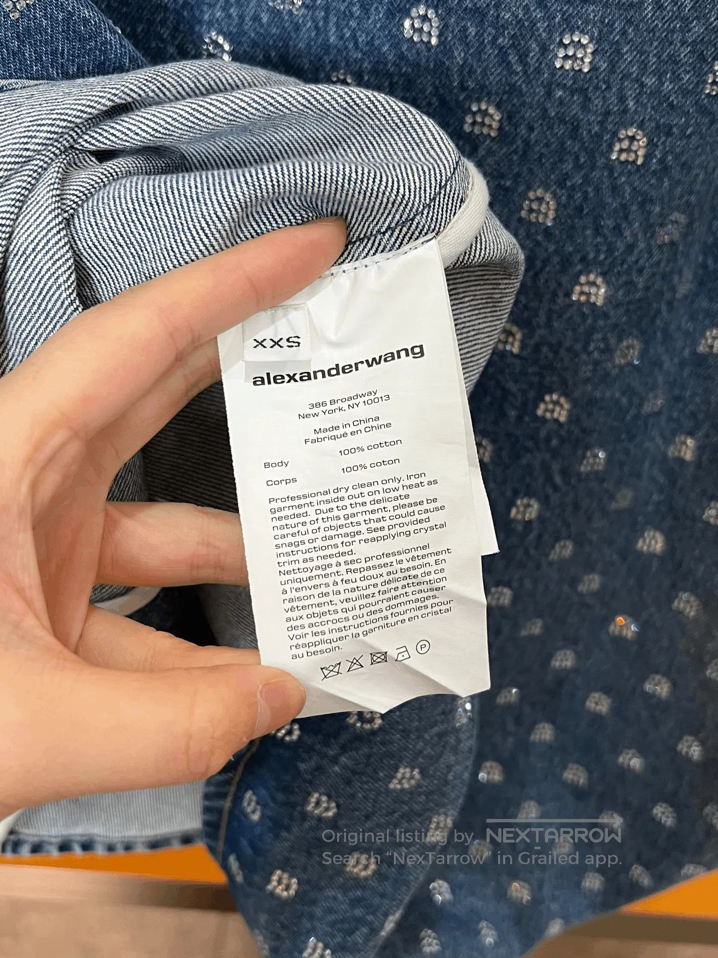 Alexander Wang Alexander Wang Diamond Denim Shirt. Size XXS / US 00 / IT 34 - 4 Thumbnail