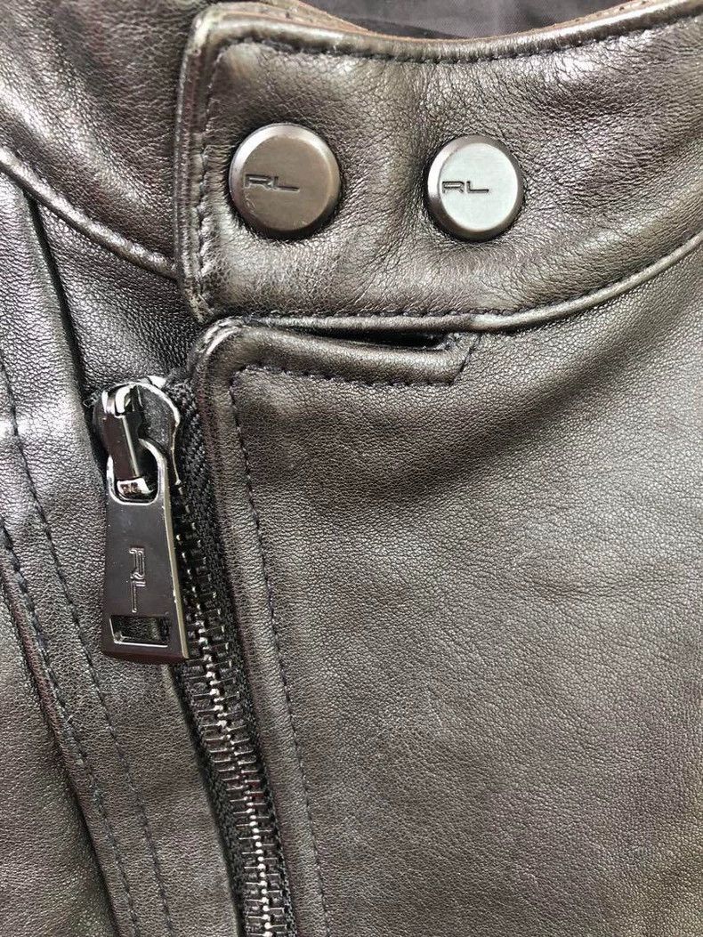 RRL Ralph Lauren RRL Ralph Lauren Motorcycle diagonal leather jacket, polo Size US S / EU 44-46 / 1 - 6 Thumbnail
