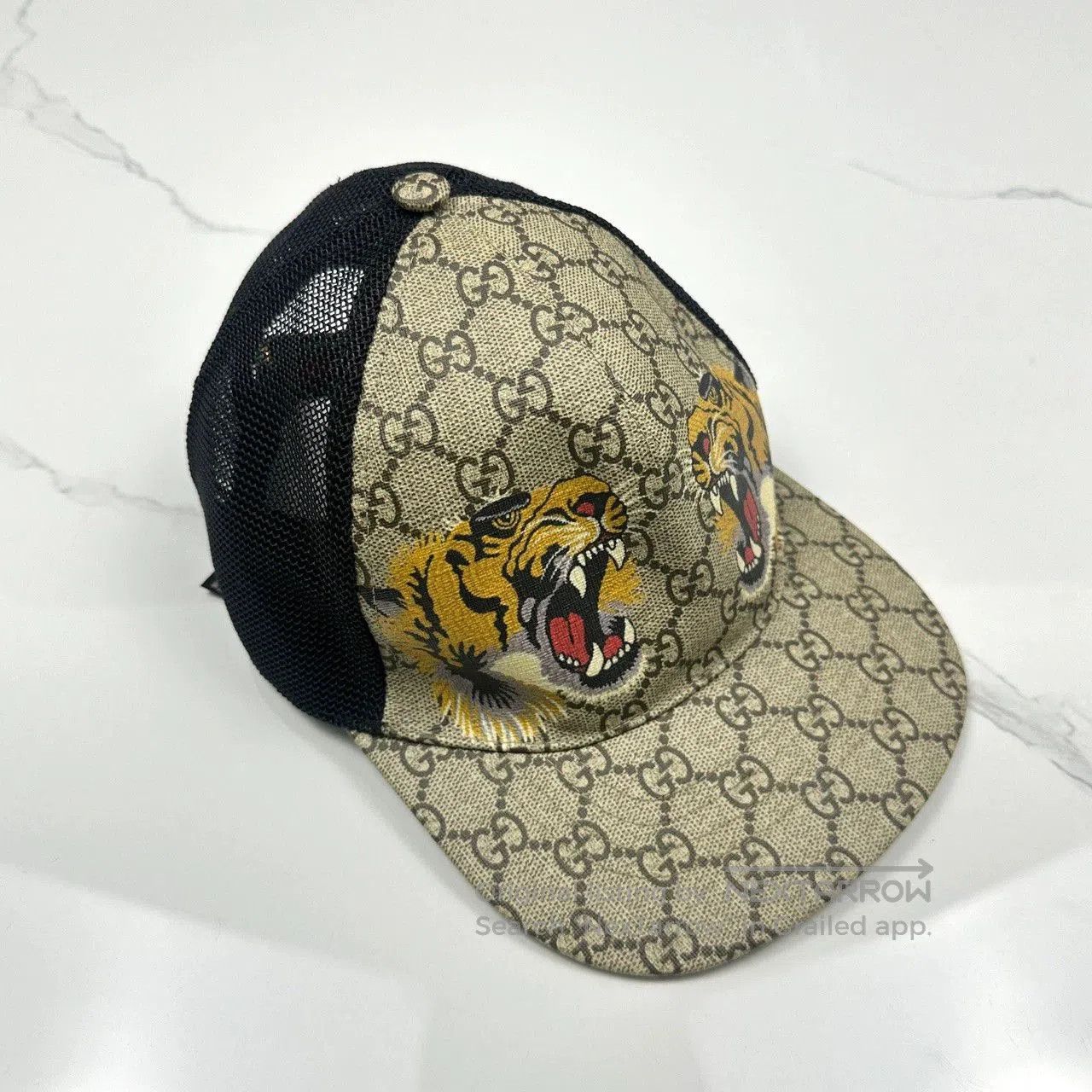 Gucci gucci tiger logo snapback baseball cap. Size ONE SIZE - 2 Thumbnail