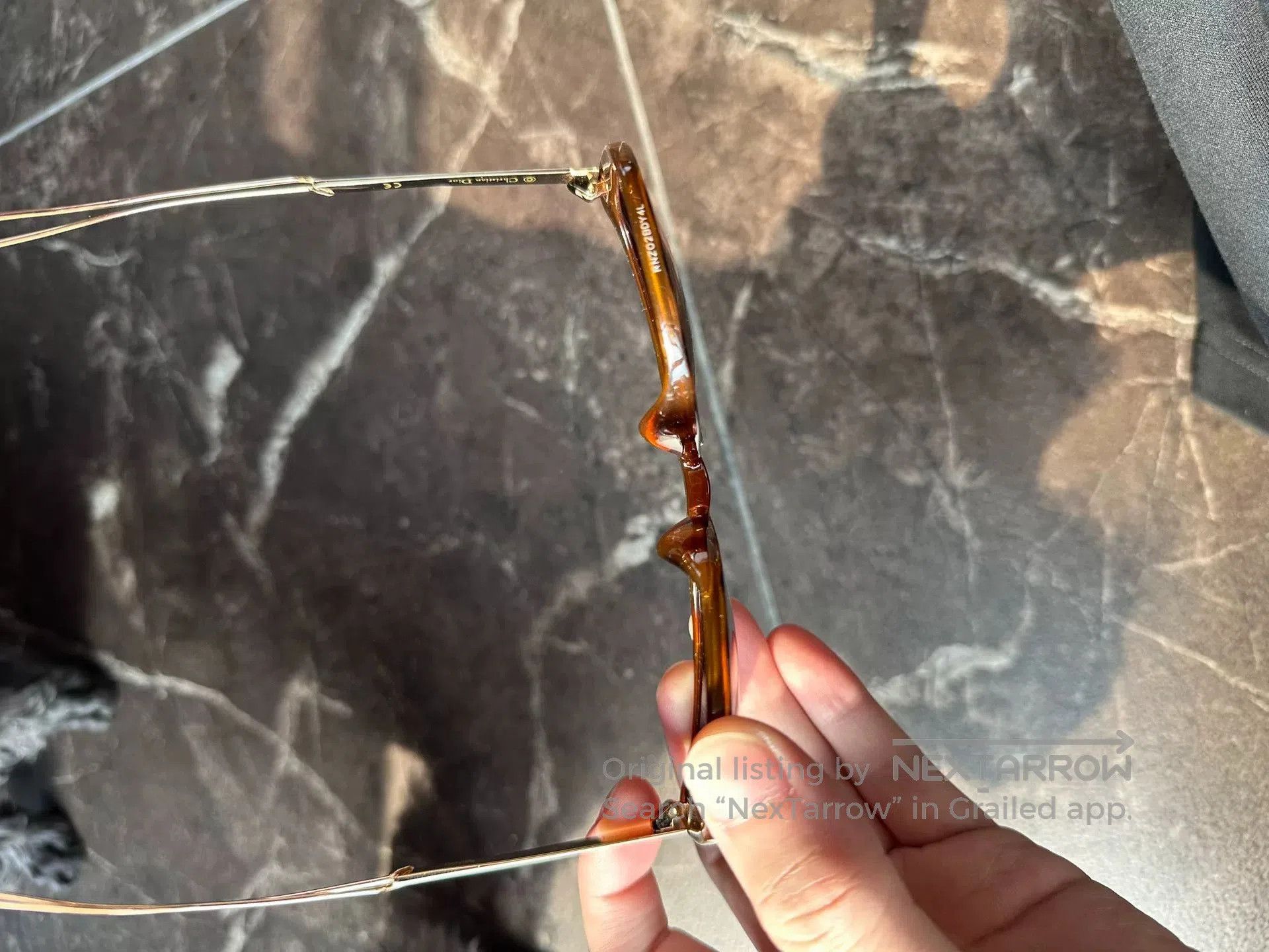 Dior Dior Brown Leopard Print Sunglasses. Size ONE SIZE - 4 Thumbnail