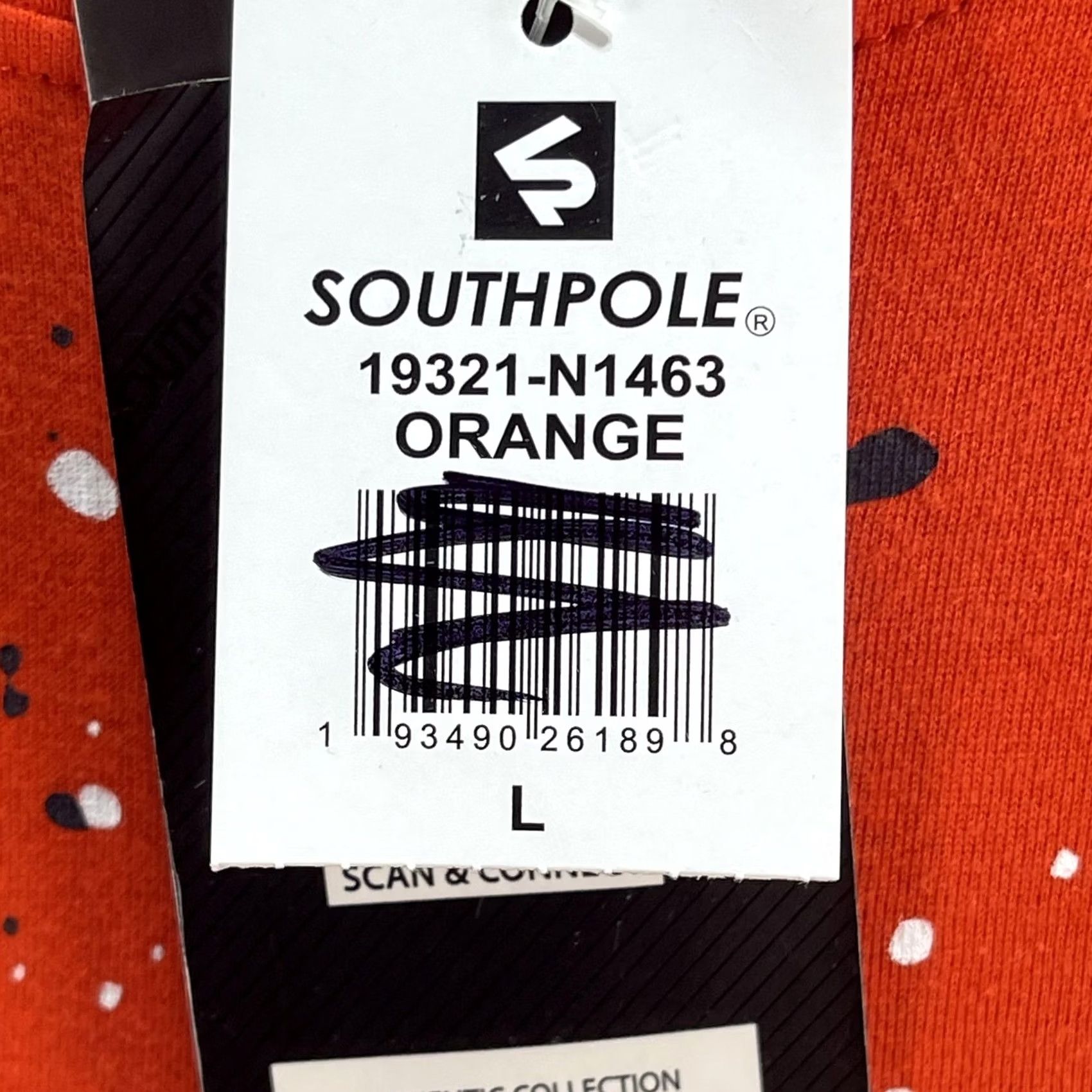 Southpole VINTAGE Southpole NASA Shirt Mens Large Orange Black Splatter Crewneck USA Space Tee Size US L / EU 52-54 / 3 - 7 Thumbnail