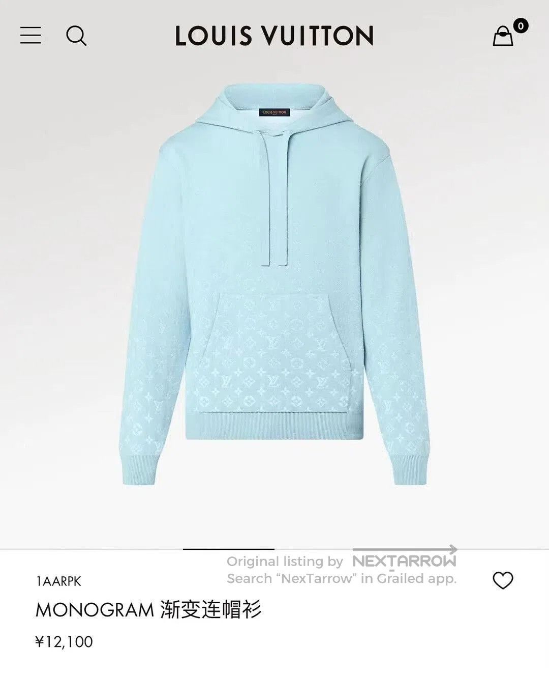 Louis Vuitton louis vuitton ice blue gradient hoodie. Size US L / EU 52-54 / 3 - 5 Thumbnail