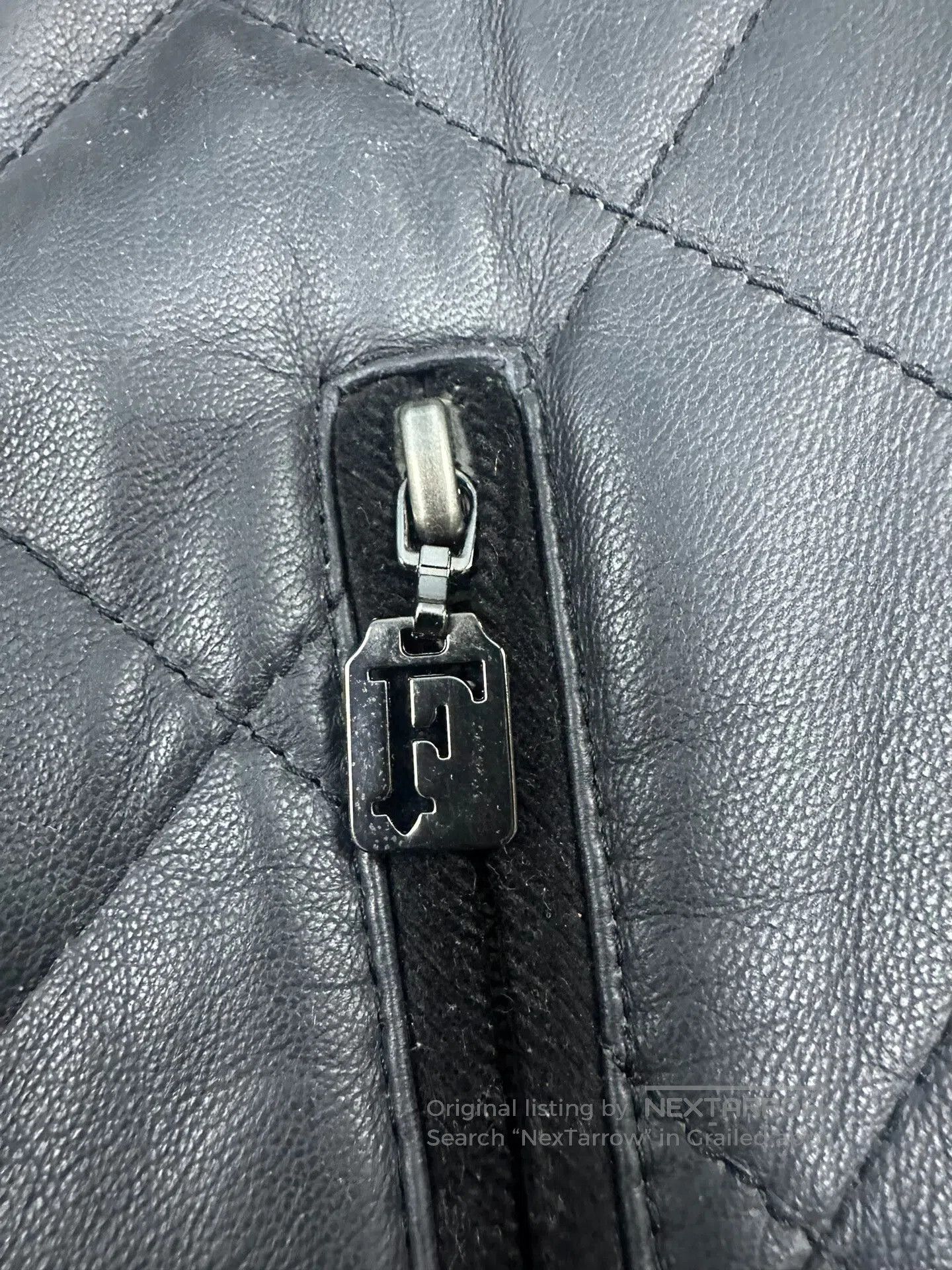 Ferre Luxury Men's Leather Jacket. Size US L / EU 52-54 / 3 - 9 Thumbnail