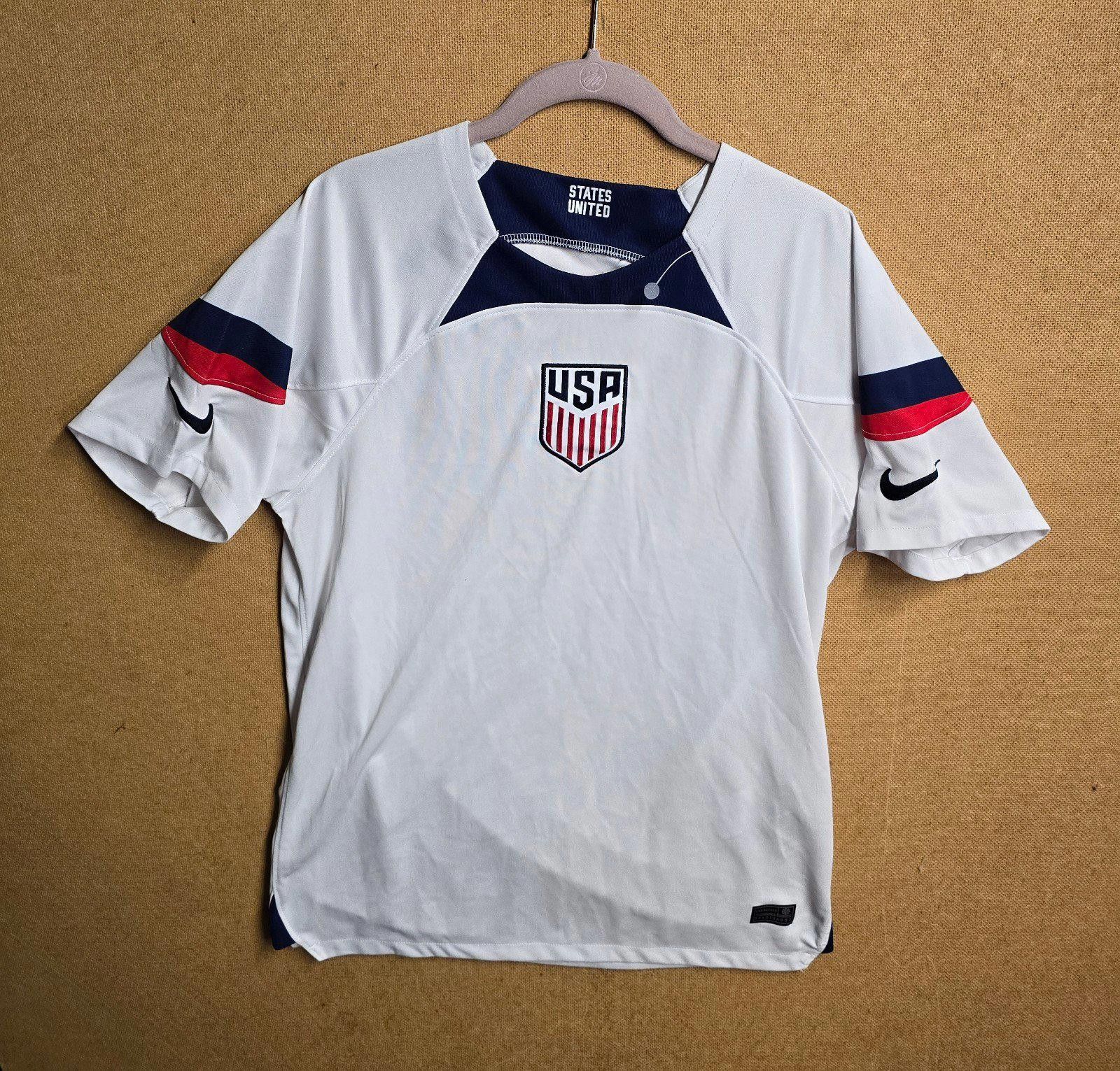 Nike Nike Team USA 22/23 Stadium Home White Soccer Jersey, Size M Size US M / EU 48-50 / 2 - 1 Thumbnail