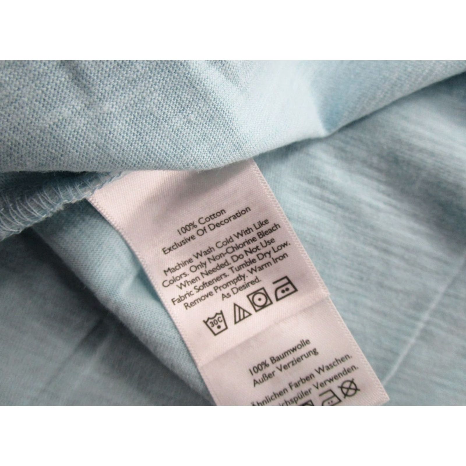 Eddie Bauer Eddie Bauer Women's V-Neck Eyelet Blue T-Shirt Size L 100% Cotton NEW Size L / US 10 / IT 46 - 4 Thumbnail
