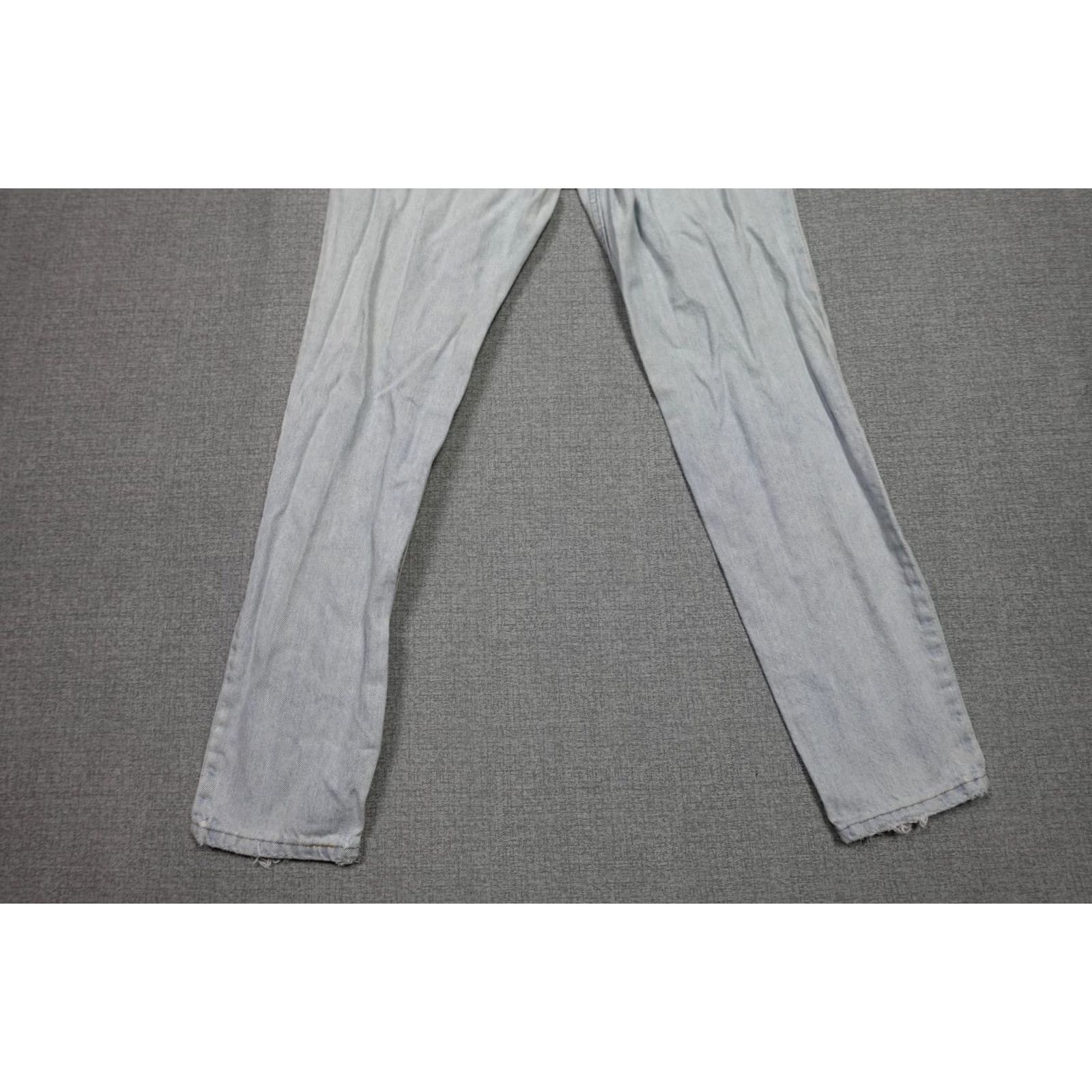 Levi's VINTAGE Levi's Jeans Womens Regular Size 11 Blue Distressed 90s USA Levi's 505 Straight Faded Washed Jeans Women Size 32" / US 10 / IT 46 - 6 Thumbnail