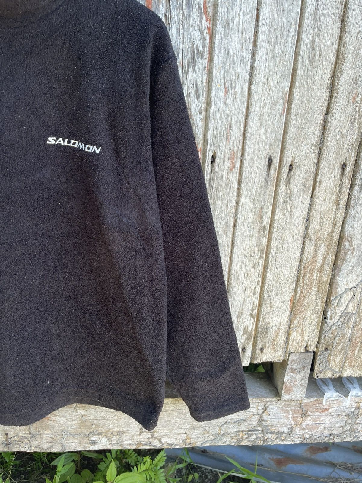 Salomon Vintage Salomon Fleece Pullover High Neck Outdoor Sweatshirt Size US L / EU 52-54 / 3 - 4 Thumbnail