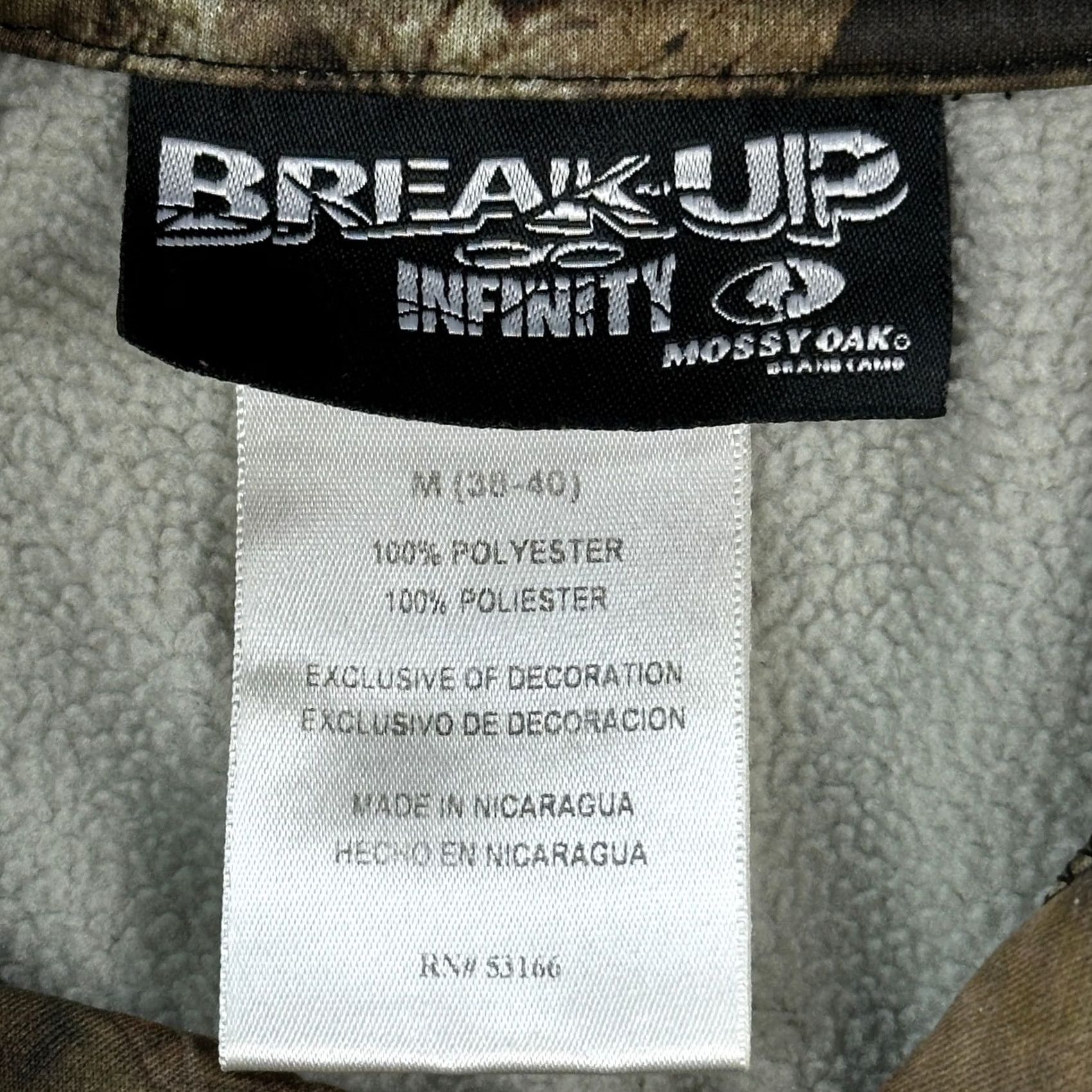 Vintage Mossy Oak Hoodie Mens Medium Break Up Infinity Camo Pullover Hunting Outdoor Size US M / EU 48-50 / 2 - 7 Thumbnail