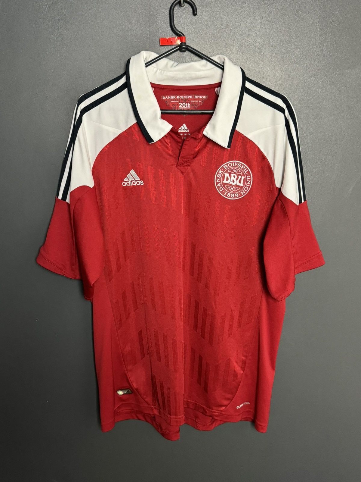 Adidas Denmark National Team 12/13 Home Football Jersey T-Shirt Size US XL / EU 56 / 4 - 1 Thumbnail