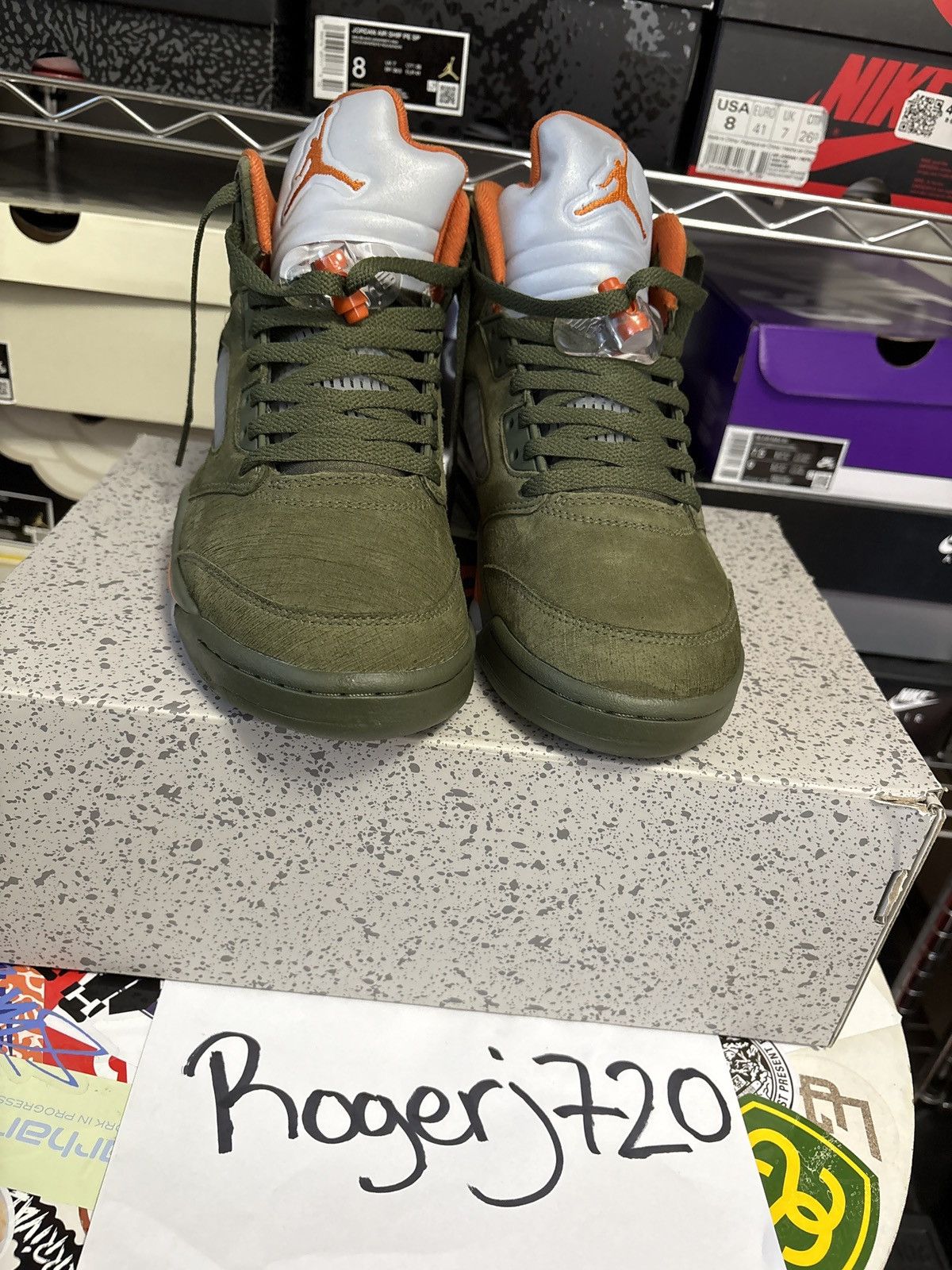 Jordan Brand Olive Air Jordan 5 Size US 8 / EU 41 - 4 Thumbnail