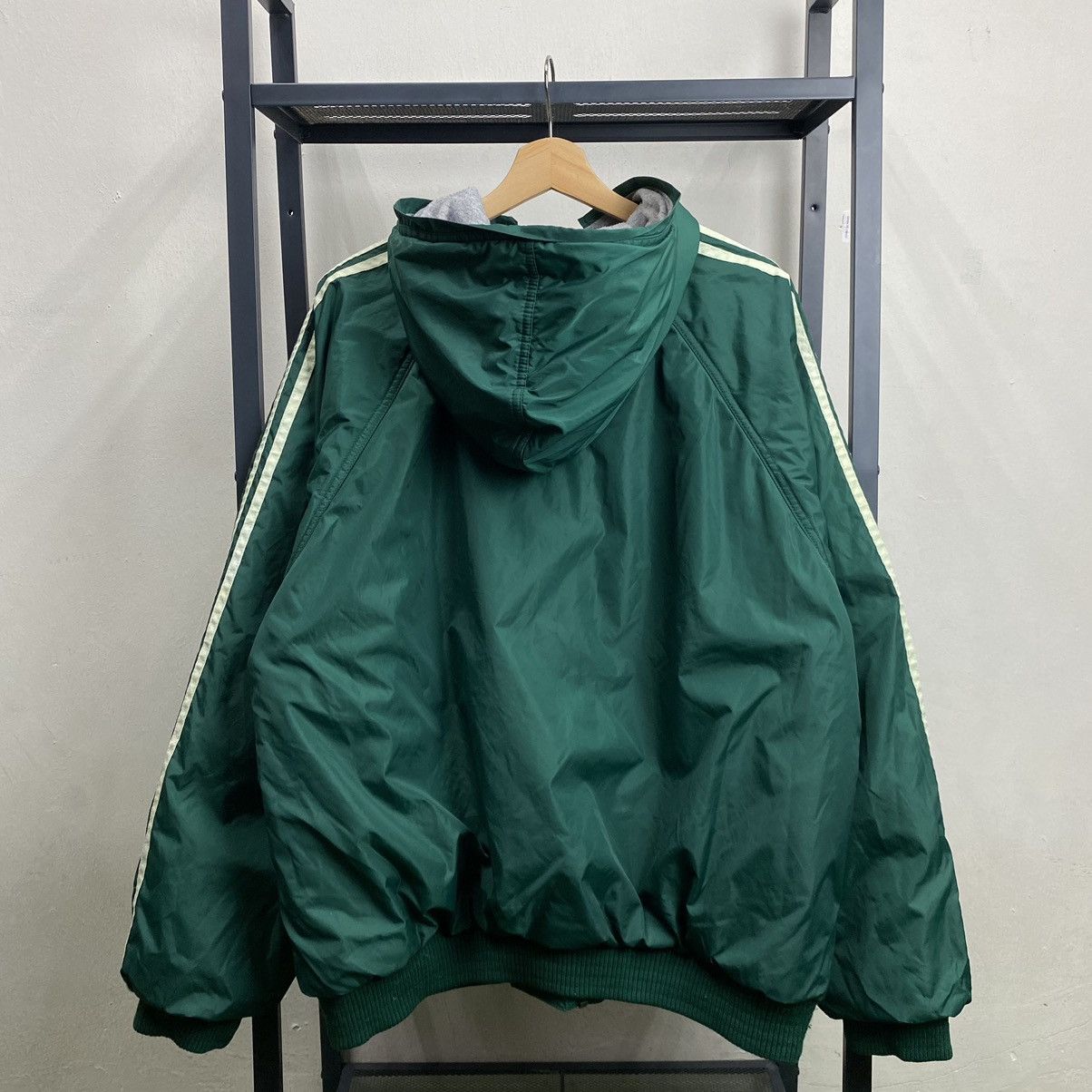 Adidas × Vintage VINTAGE‼️Adidas Trefoil Embroided Reversible Hoodie Size US XL / EU 56 / 4 - 4 Thumbnail