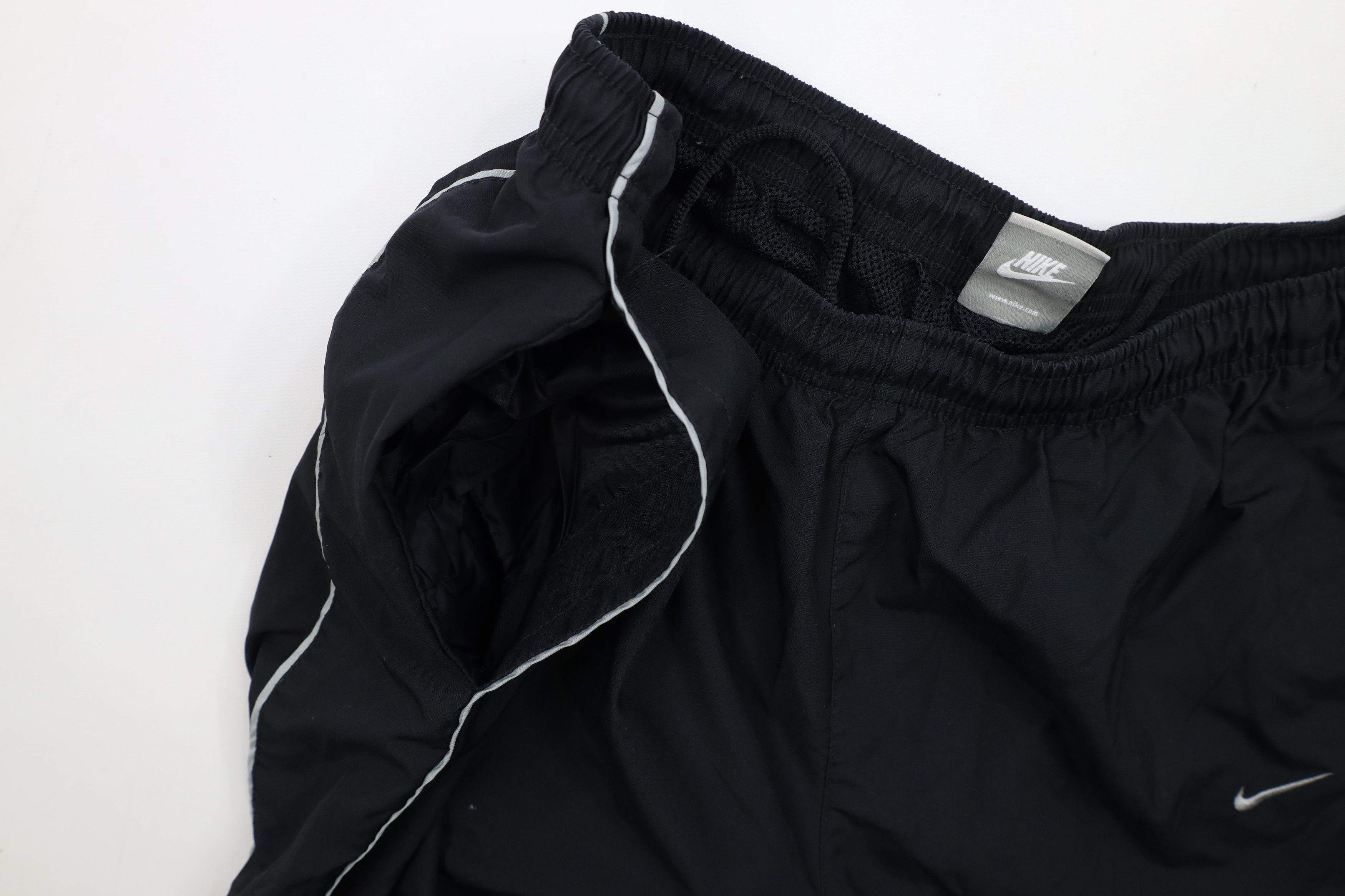 Nike × Vintage Vintage 90s Y2K Nike Travis Scott Mini Swoosh Wide Leg Pants Size US 36 / EU 52 - 11 Thumbnail