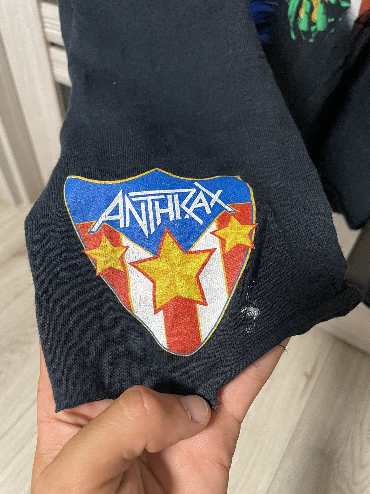 Band Tees Vintage Anthrax I Am The Law Rock It Longsleeve Tee L Size US L / EU 52-54 / 3 - 13 Thumbnail