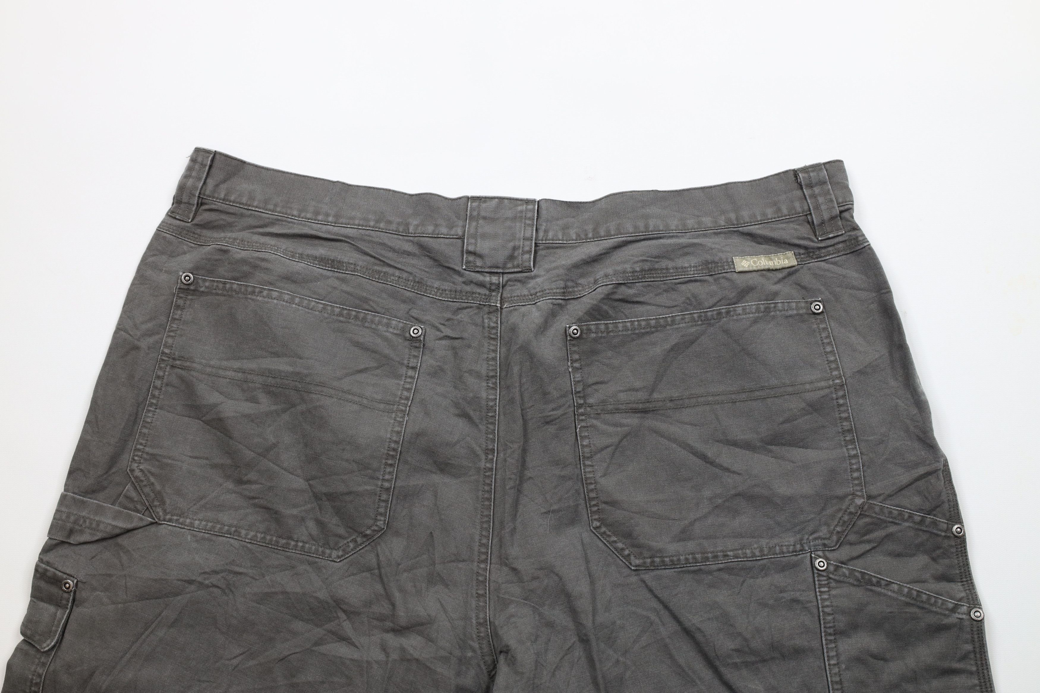 Columbia × Vintage Vintage Columbia Spell Relaxed Fit Canvas Cargo Shorts Gray Size US 42 / EU 58 - 8 Thumbnail
