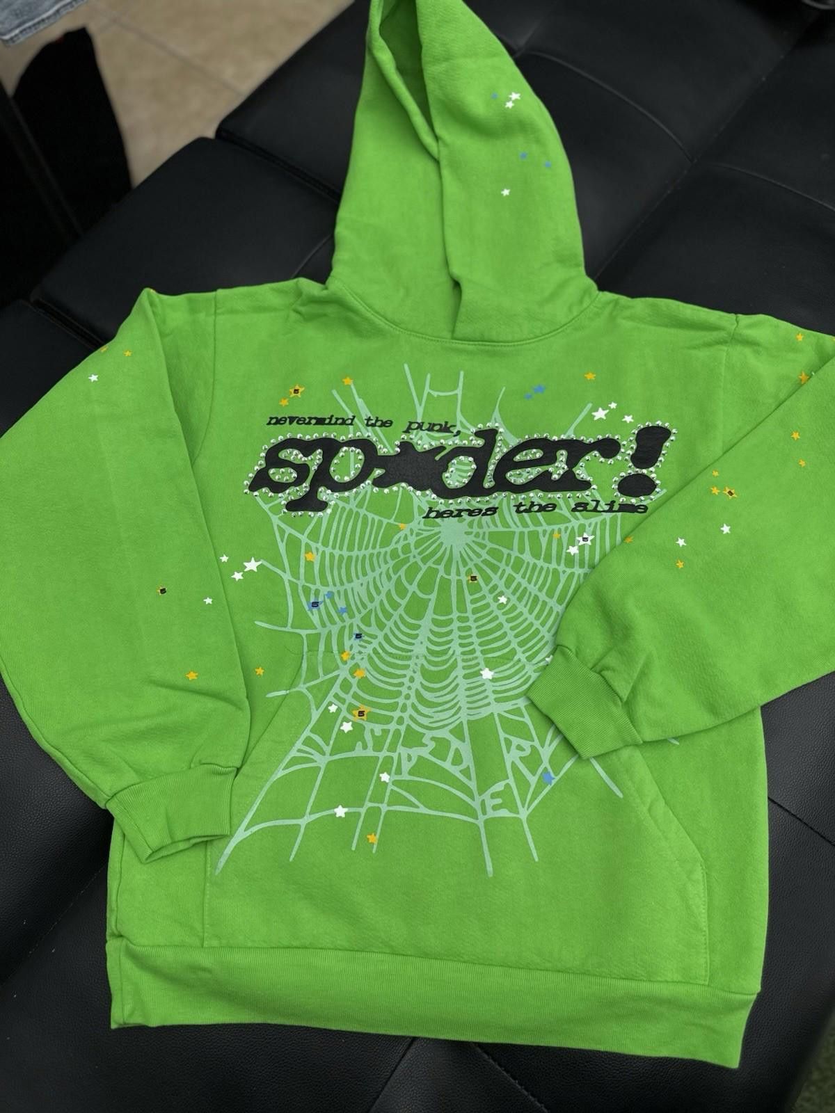 Sp5der Sp5der Worldwide Green Slime Stone Crystal Hoodie Size (S) Size US S / EU 44-46 / 1 - 3 Thumbnail