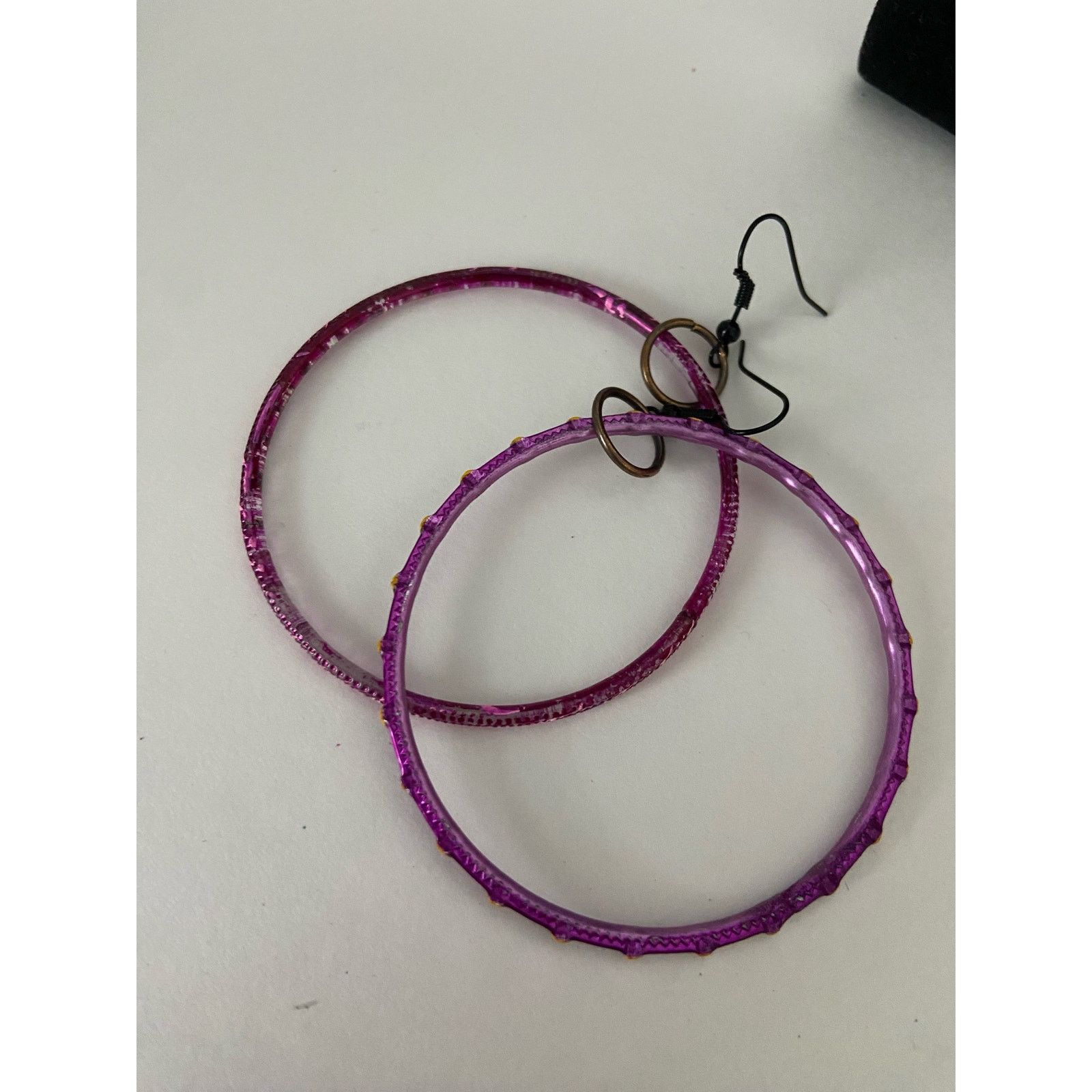 Handmade purple earrings Size ONE SIZE - 4 Thumbnail