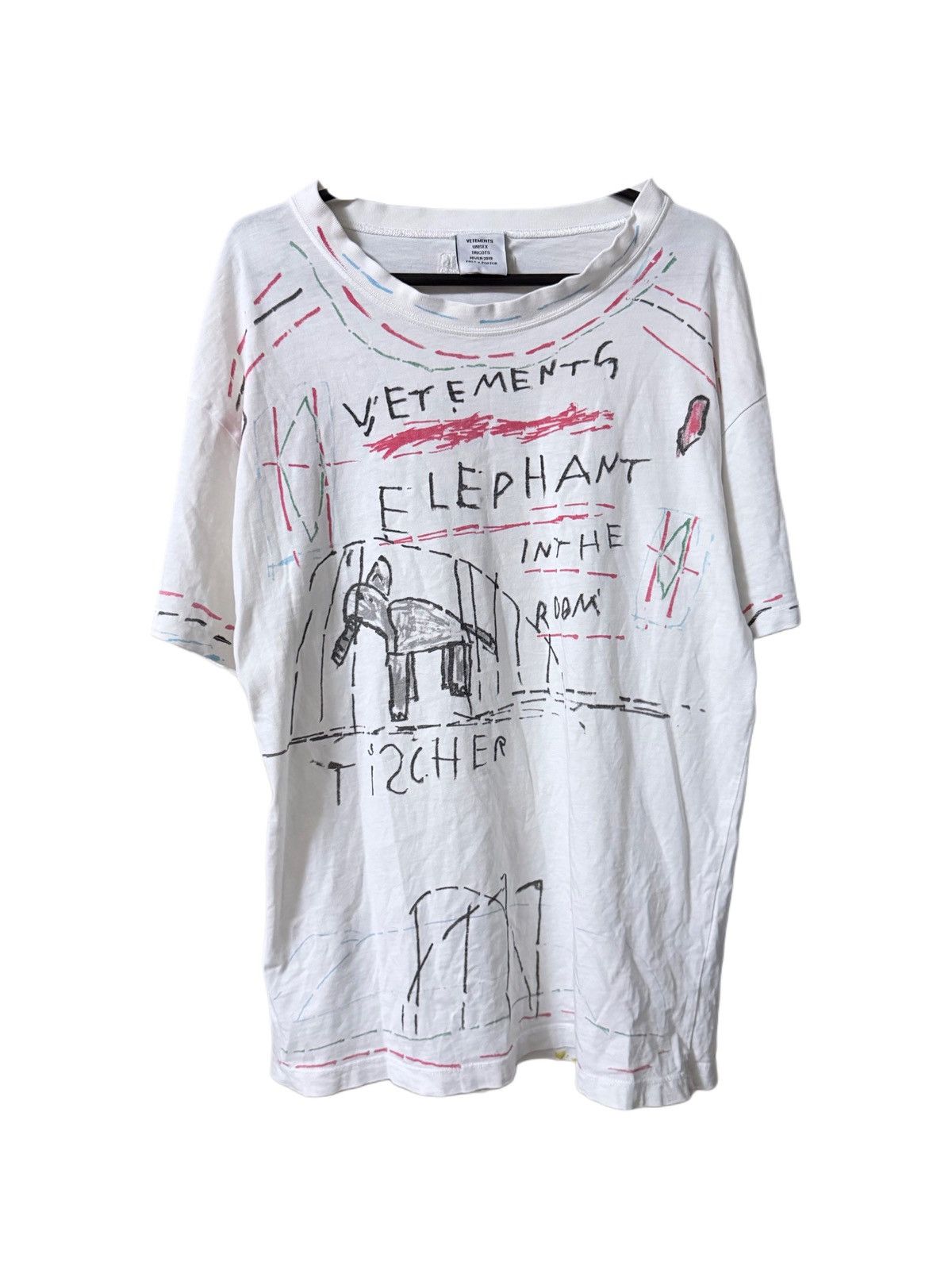 Vetements VETEMENTS ELEPHANT IN THE ROOM TEE UAH19TR309 | Grailed