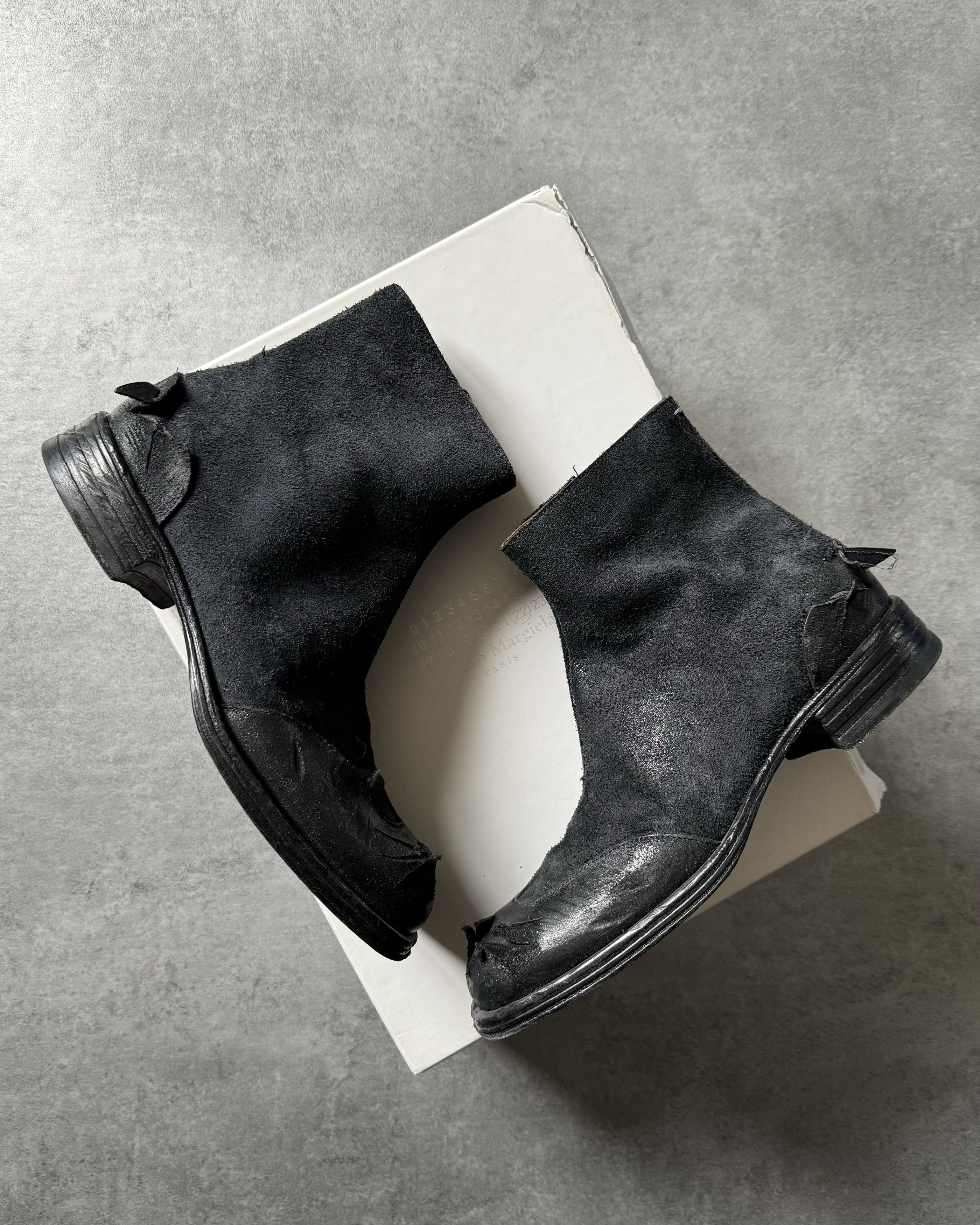 Vintage SS2021 Maison Margiela Black Destructured Boots | Grailed