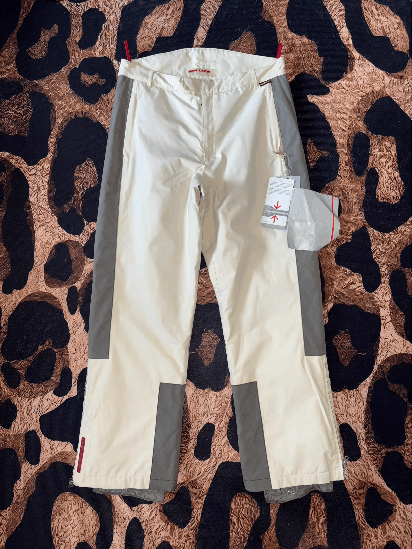 Prada Prada Sport Vintage Gore-Tex Gray-White Snow Pants Size 52 Size US 36 / EU 52 - 1 Thumbnail