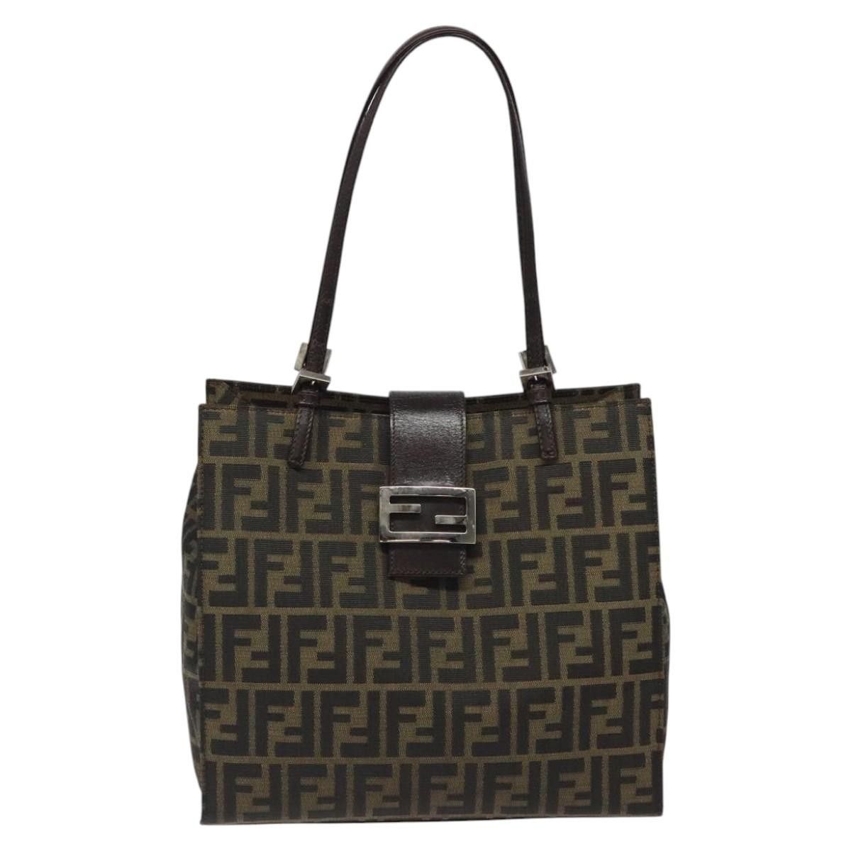 Fendi FENDI Zucca Canvas Mamma Baguette Tote Bag Black Brown Size ONE SIZE - 2 Thumbnail