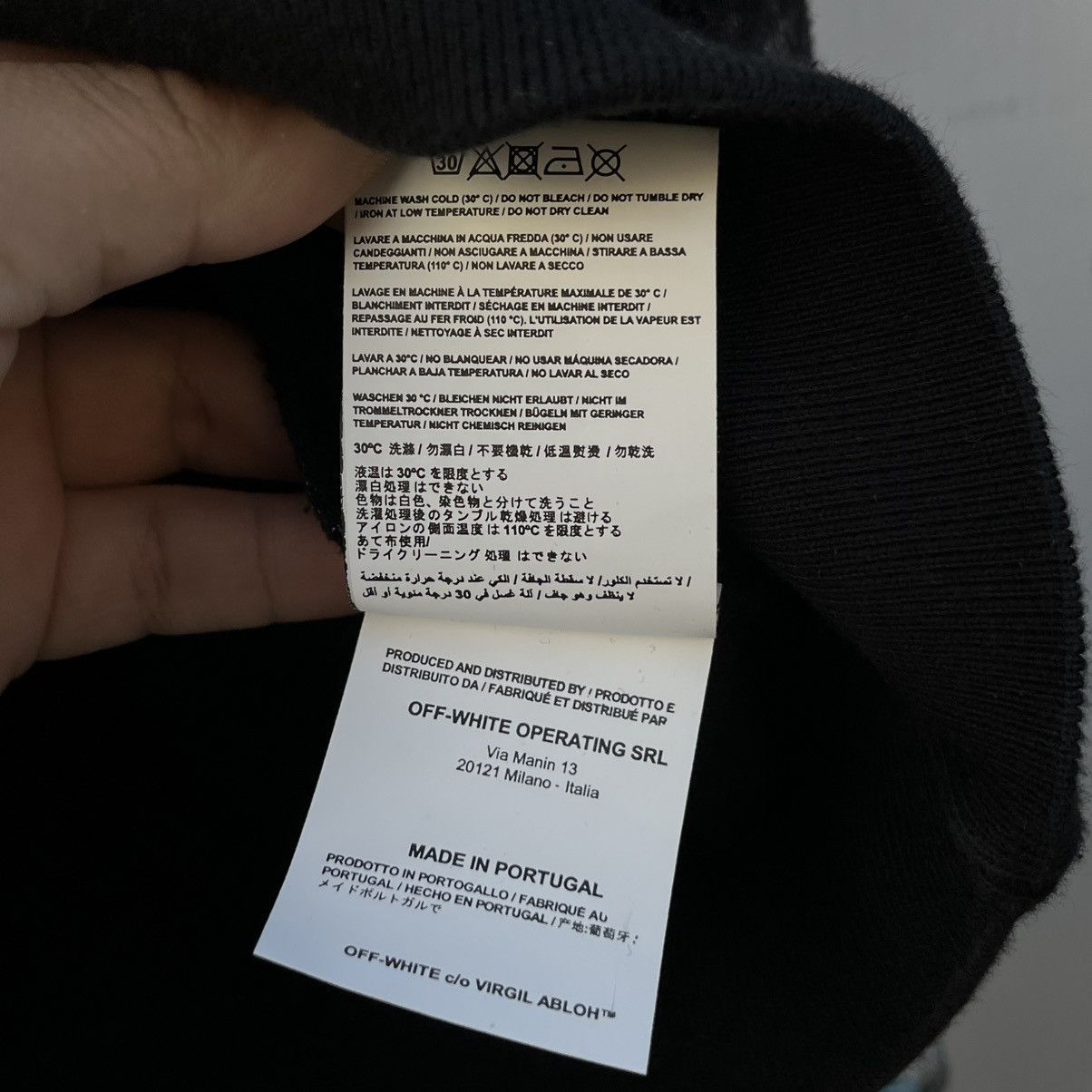 Off-White 2021 Off White Galaxy Brushed ‘Seeing Things’ Crewneck Sz L Size US L / EU 52-54 / 3 - 5 Thumbnail