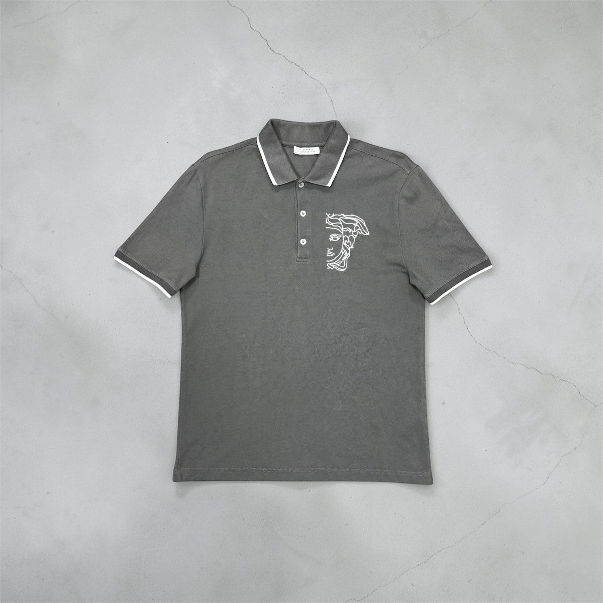 Versace Versace Collection Embroidered Medusa Head Logo Polo Slim Size US M / EU 48-50 / 2 - 1 Thumbnail