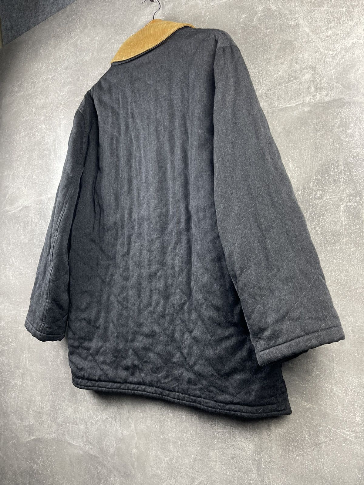 Herno Herno Quilted Wool Grey Classic Jacket Size US L / EU 52-54 / 3 - 8 Thumbnail