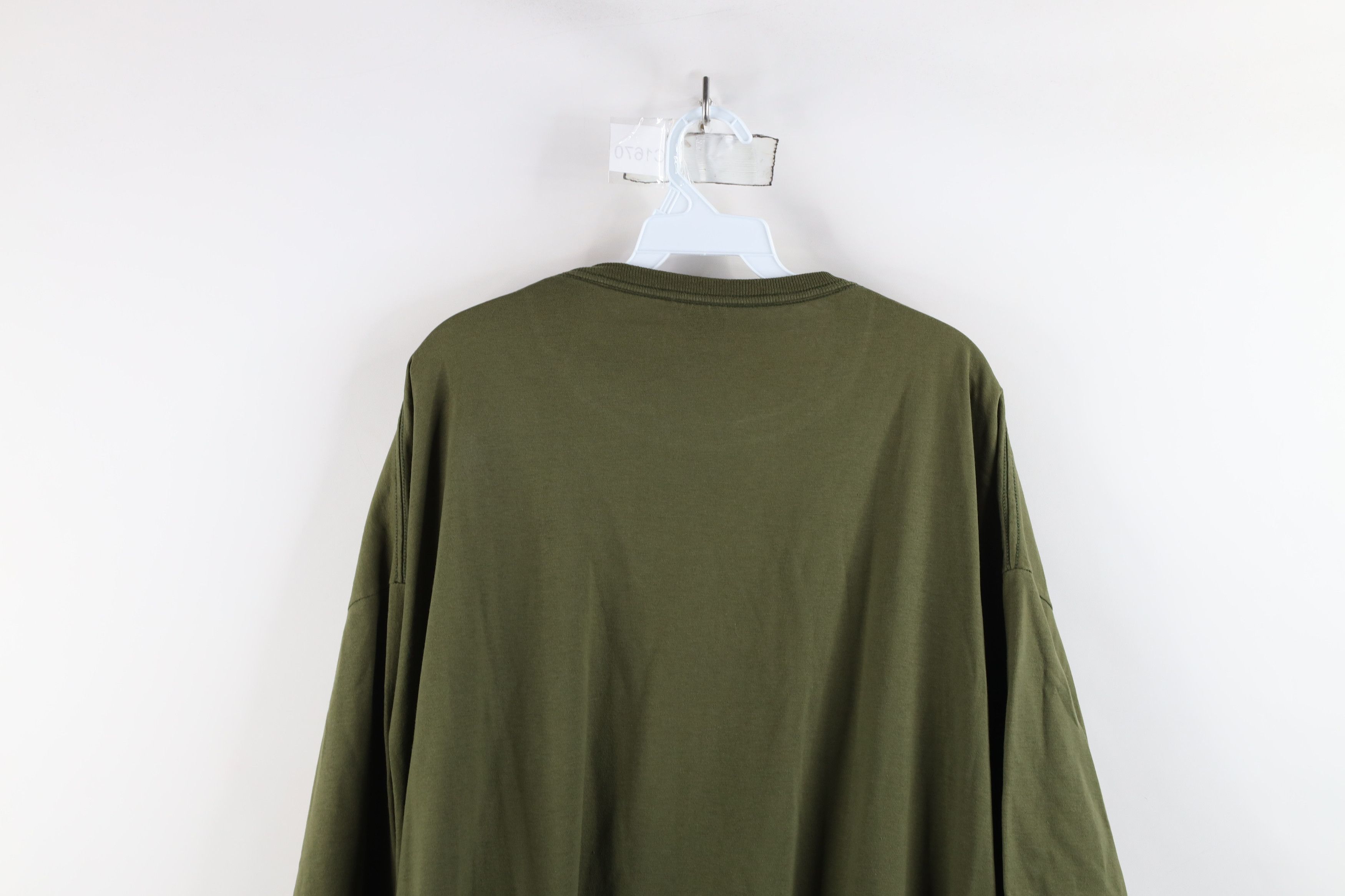 Vintage Vintage 90s Streetwear Short Sleeve T-Shirt Olive Green USA Size XXL / US 16-18 / IT 52-54 - 12 Thumbnail