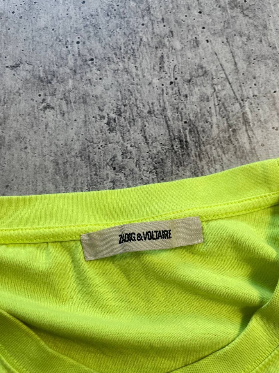 Japanese Brand × Vintage × Zadig & Voltaire Zadig & Voltaire Green Acid Tee T-Shirt Y2K Size US L / EU 52-54 / 3 - 4 Thumbnail