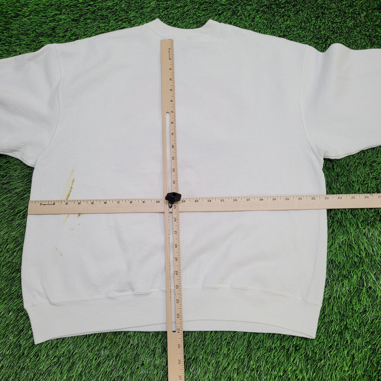 Hanes Vintage 90s UT Dog Sweatshirt L/XL 23x23 Boxy Smokey-Claus Size US XL / EU 56 / 4 - 4 Thumbnail