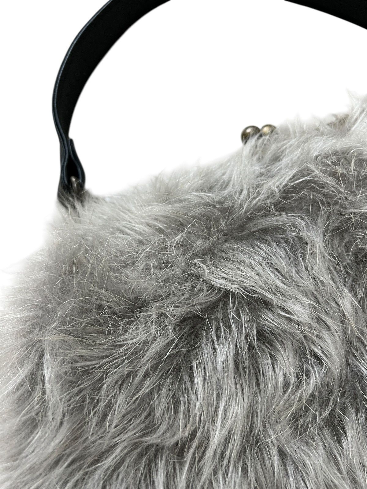 Katharine Hamnett London 1990s Katharine Hamnett London Fur Handle Bag Size ONE SIZE - 6 Thumbnail