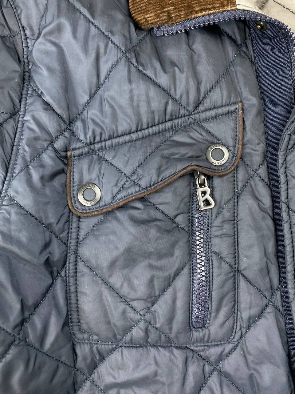Bogner Bogner Quilted Down Jacket Corduroy Collar Size US L / EU 52-54 / 3 - 4 Thumbnail