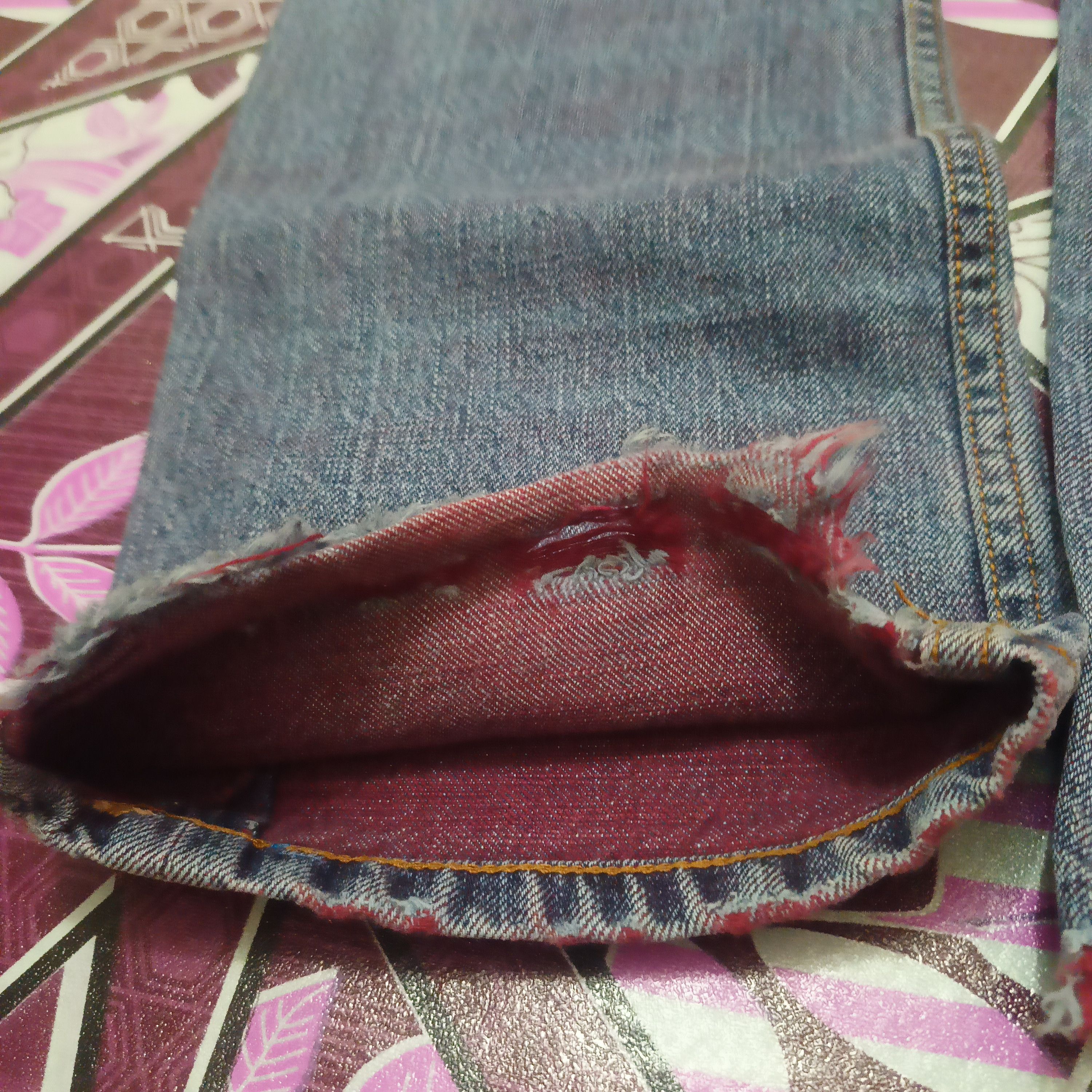 PPFM Rare PPFM Rock n Roll Jeans two tone colour distressed Size US 30 / EU 46 - 15 Thumbnail