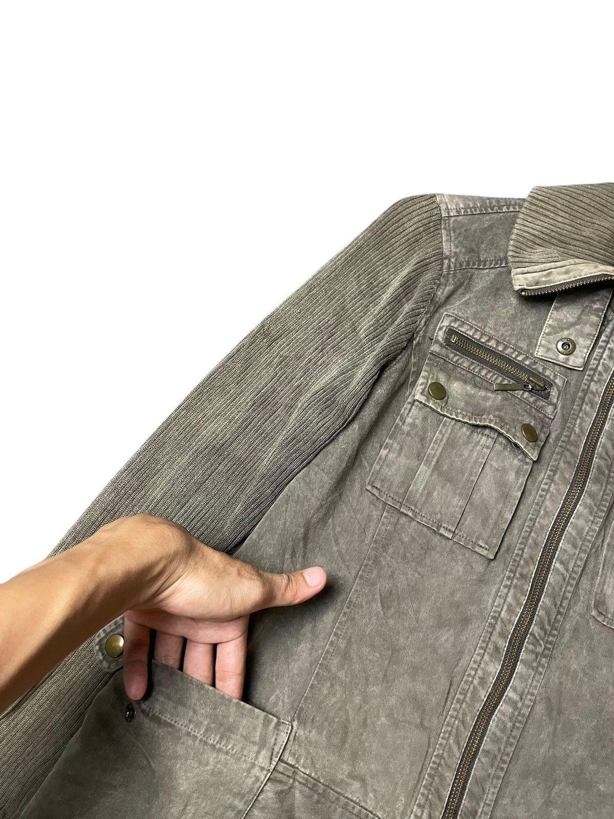 Japanese Brand × Vintage Renault. Jeans Brand Knitted Double Pocket Jacket (108) Size US XXS / EU 40 - 5 Thumbnail