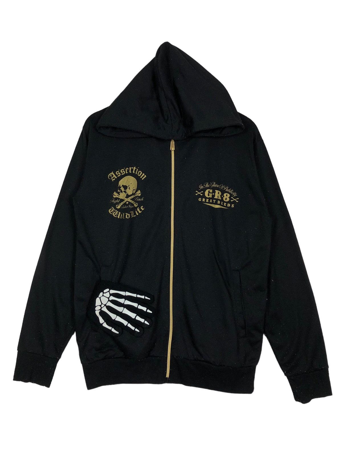 Japanese Brand Punk Design Hoodie Wild Life Skeleton Inspire Chrome Hearts Size US L / EU 52-54 / 3 - 2 Thumbnail