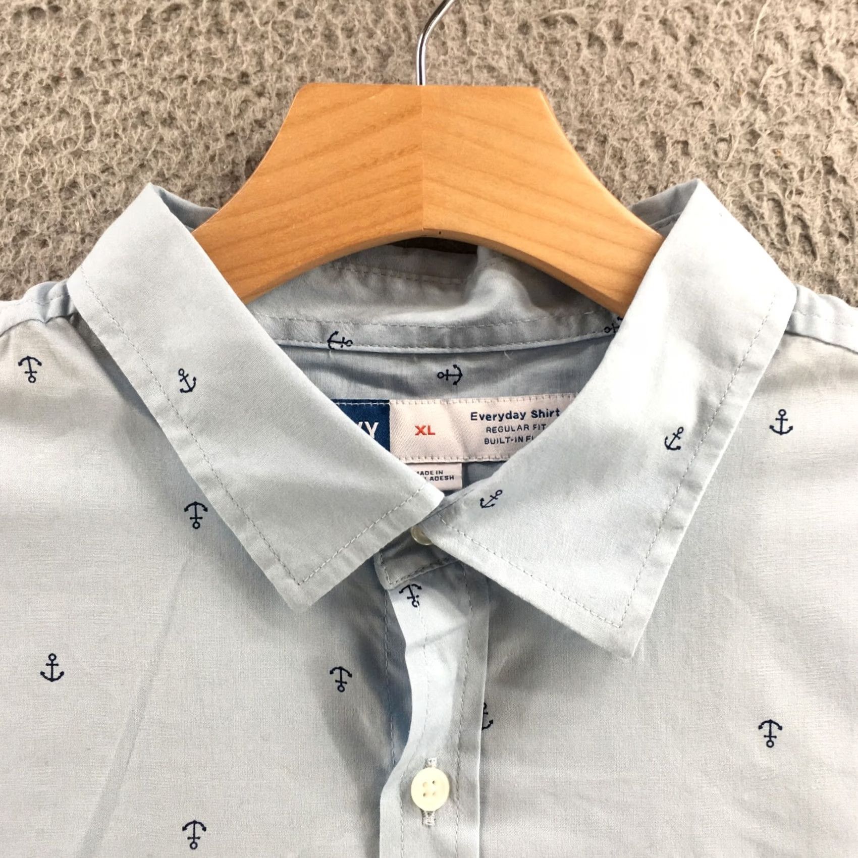 Old Navy Old Navy Button-Up Shirt Womens XL Blue Cotton Blend Collared Short Sleeve NEW Size XL / US 12-14 / IT 48-50 - 3 Thumbnail