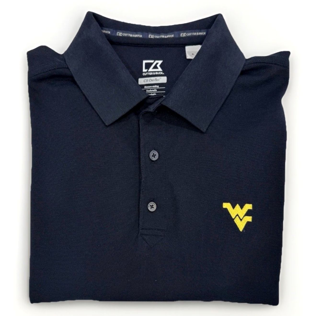 Cutter & Buck VINTAGE West Virginia Mountaineers Performance Polo Shirt Men’s Medium Cutter & Buck Size US M / EU 48-50 / 2 - 2 Thumbnail