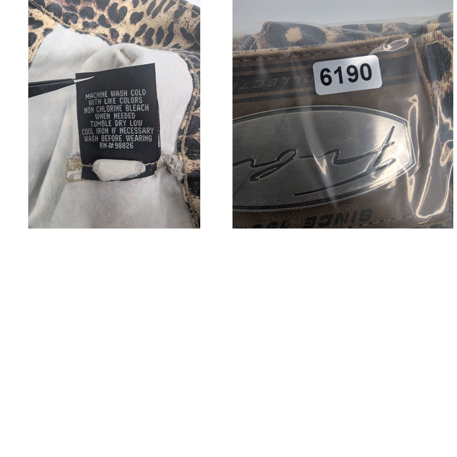 Fubu VINTAGE FUBU Crop Jacket Womens XL Leopard Print Snap Button 90s Y2K Streetwear Size XL / US 12-14 / IT 48-50 - 9 Thumbnail