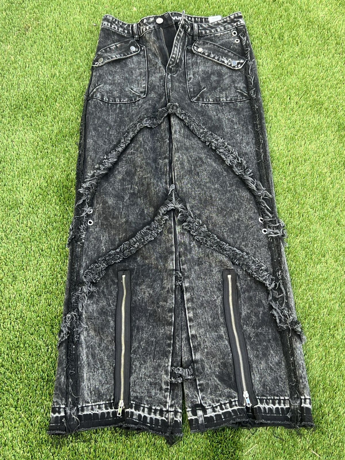 Other Vusive Zipper Distressed Denim Size US 32 / EU 48 - 2 Thumbnail